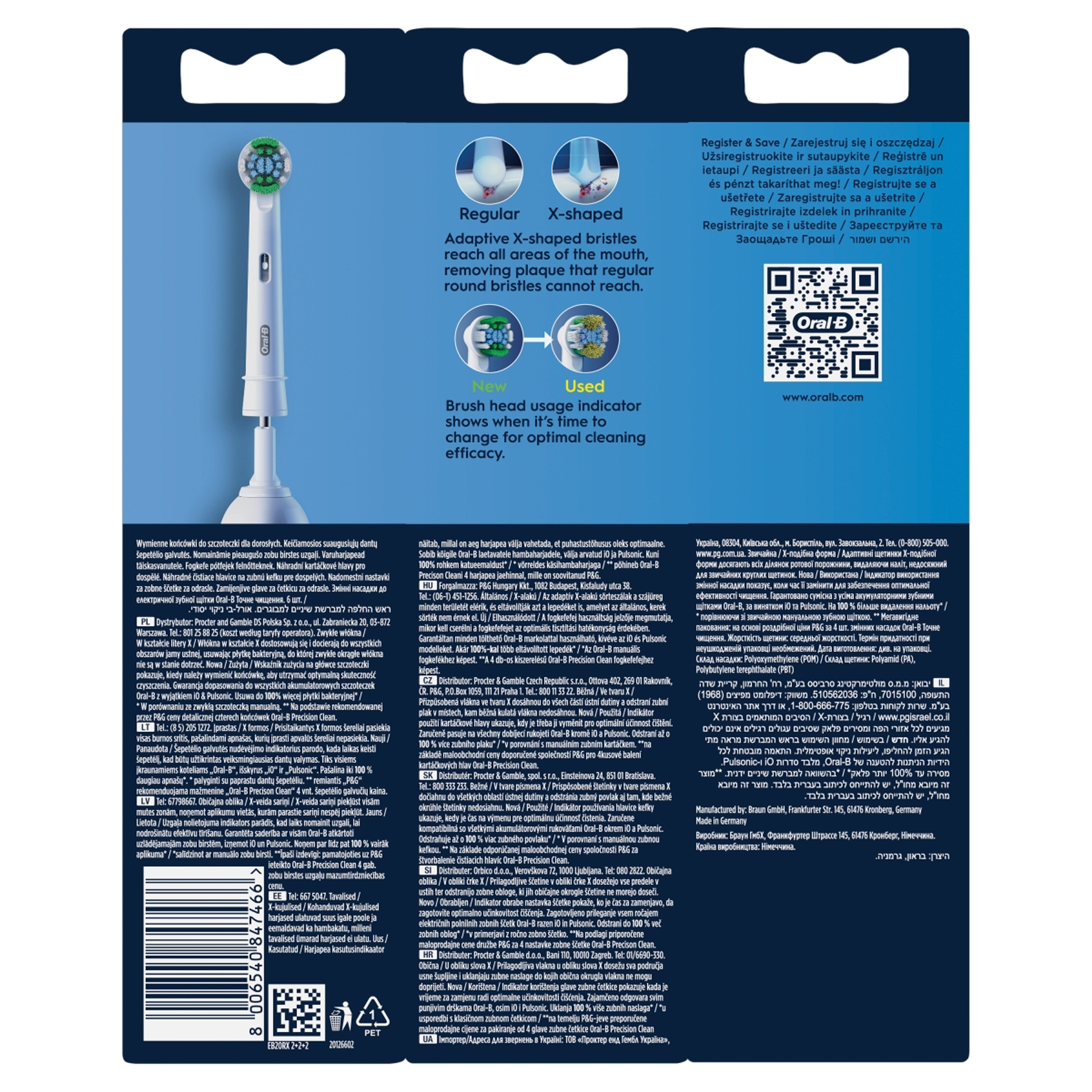 Oral-B Pro Precision Clean elektromos fogkefe pótfej - 6 db-3