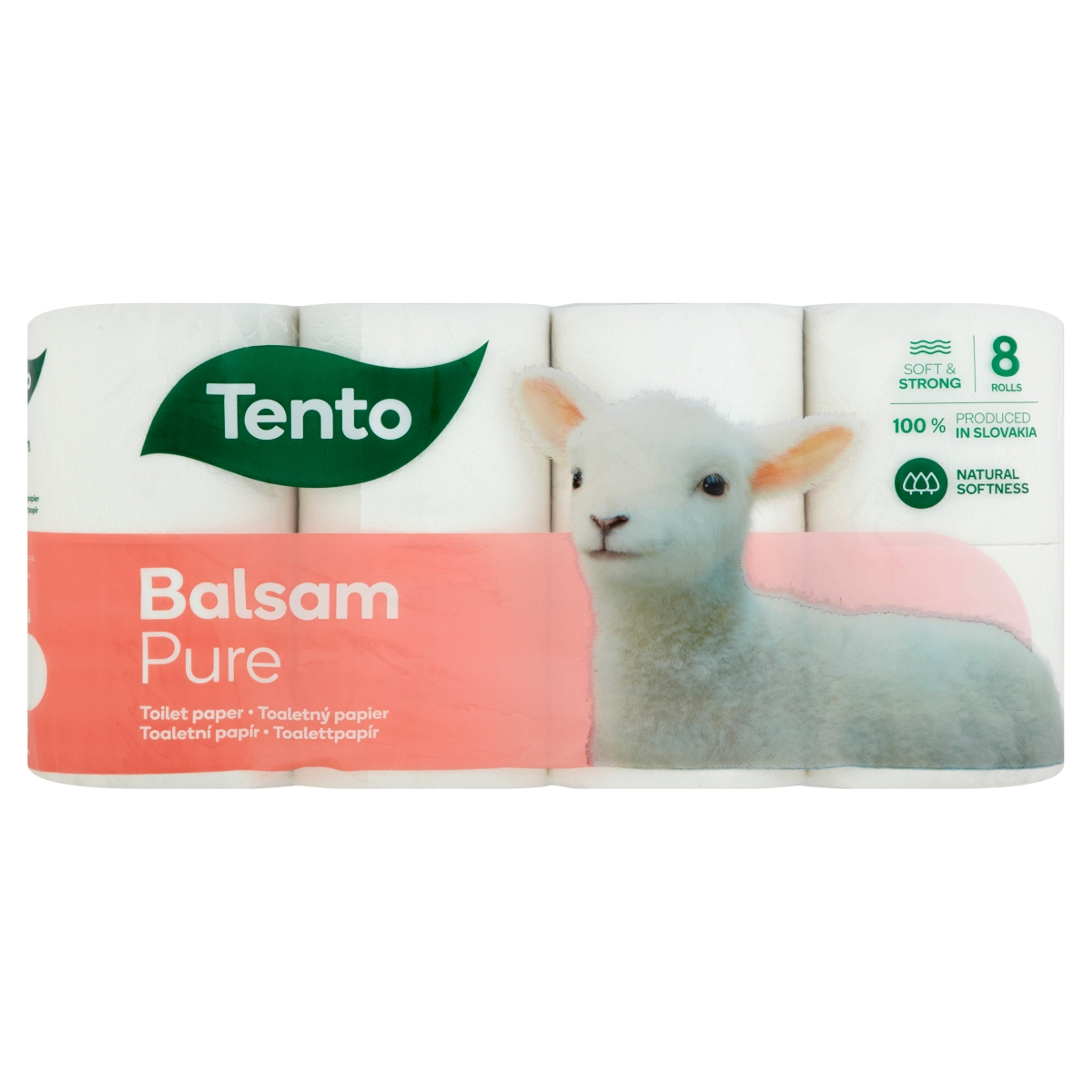 Tento Balsam Pure toalettpapír 3 rétegű - 8 db