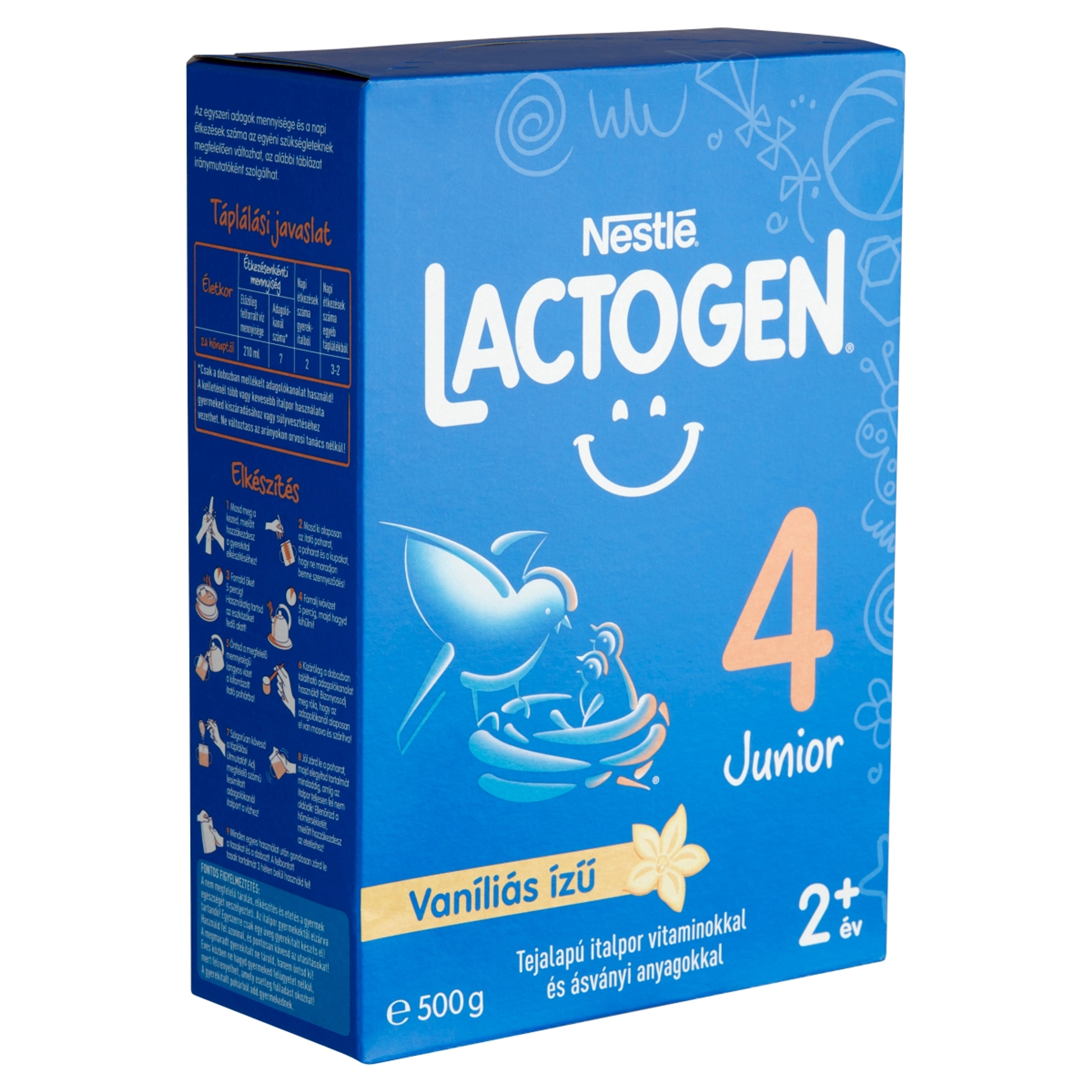 Nestlé Lactogen 4 Junior vaníliás ízű tejalapú italpor, 2 éves kortól - 500 g-2