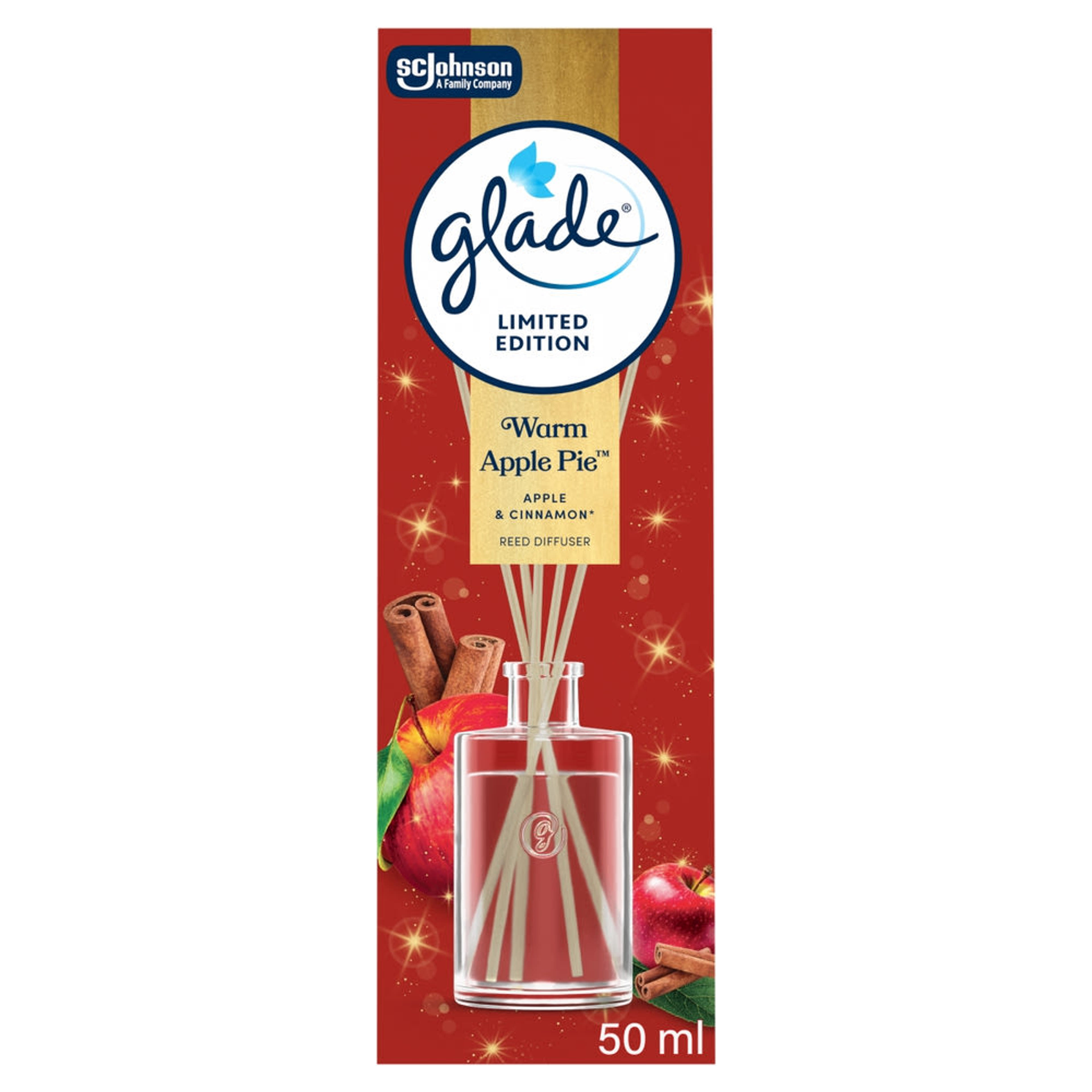 Glade Reed Diffuser pálcás illatosító almás pite illattal - 50 ml