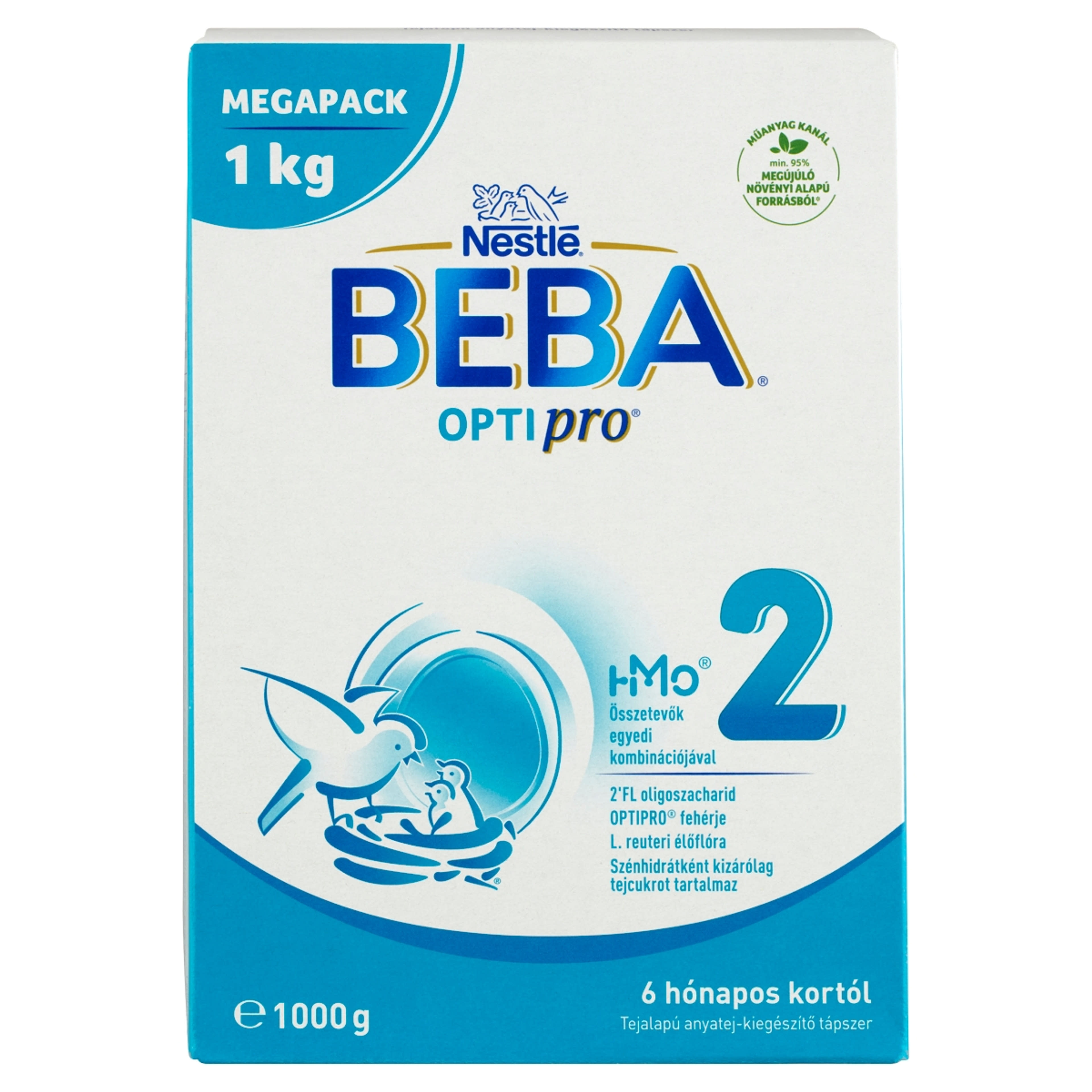 BEBA OPTIPRO 2 tejalapú anyatej-kiegészítő tápszer 6 hónapos kortól MEGAPACK - 1000 g