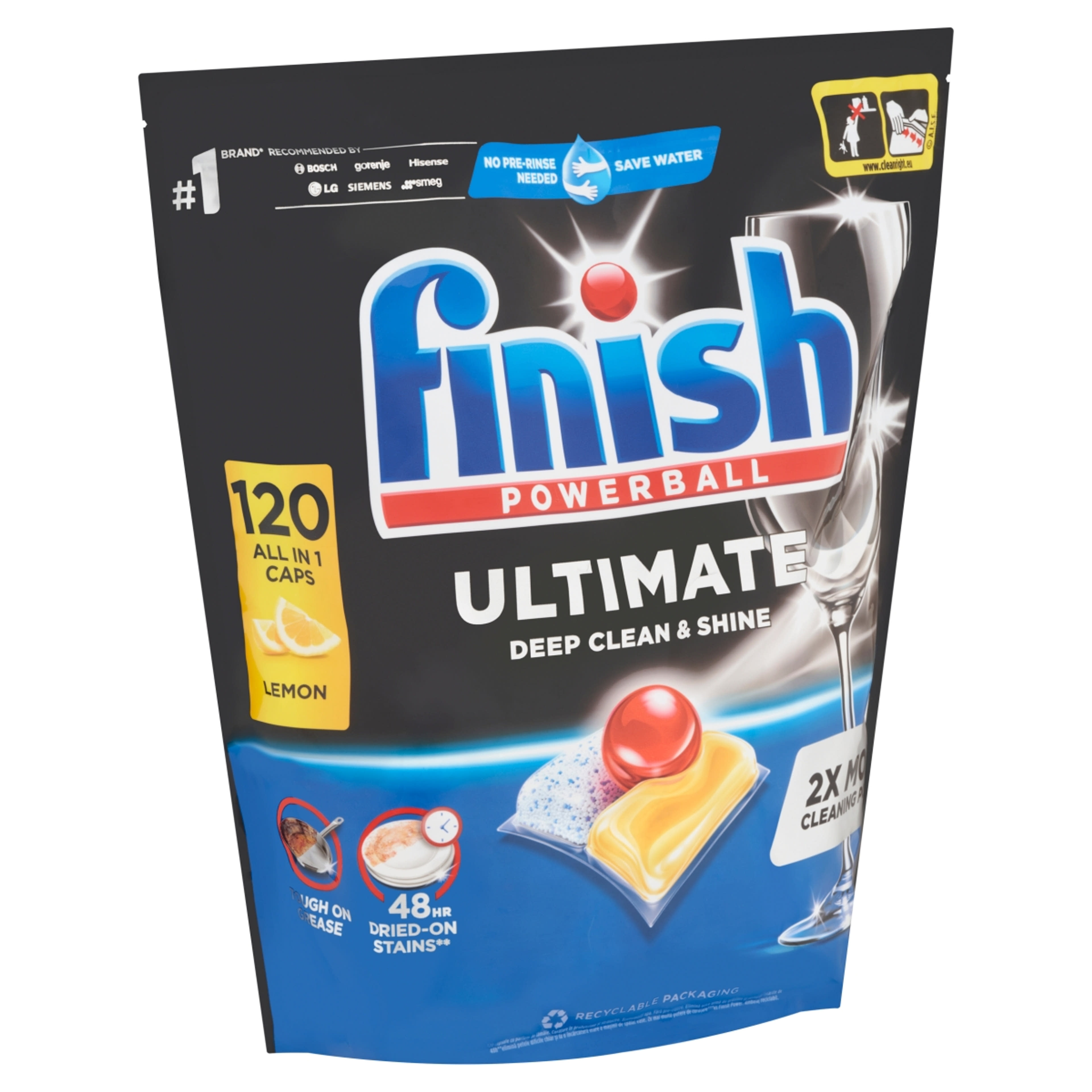 Finish Powerball Ultimate All in 1 Citrom mosogatógép kapszula - 120 db-2