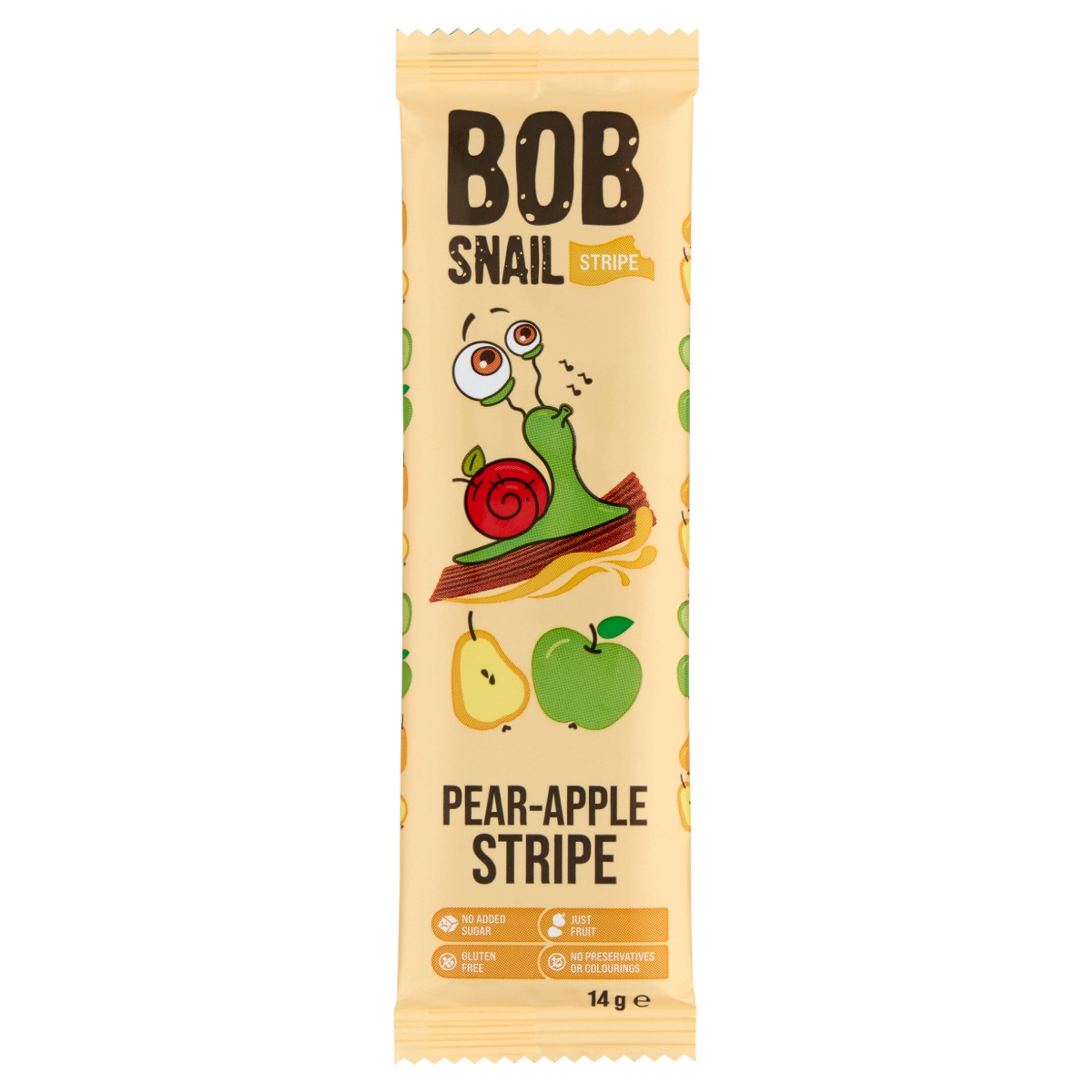 Bob Snail gyümölcsszelet körte-alma - 14 g