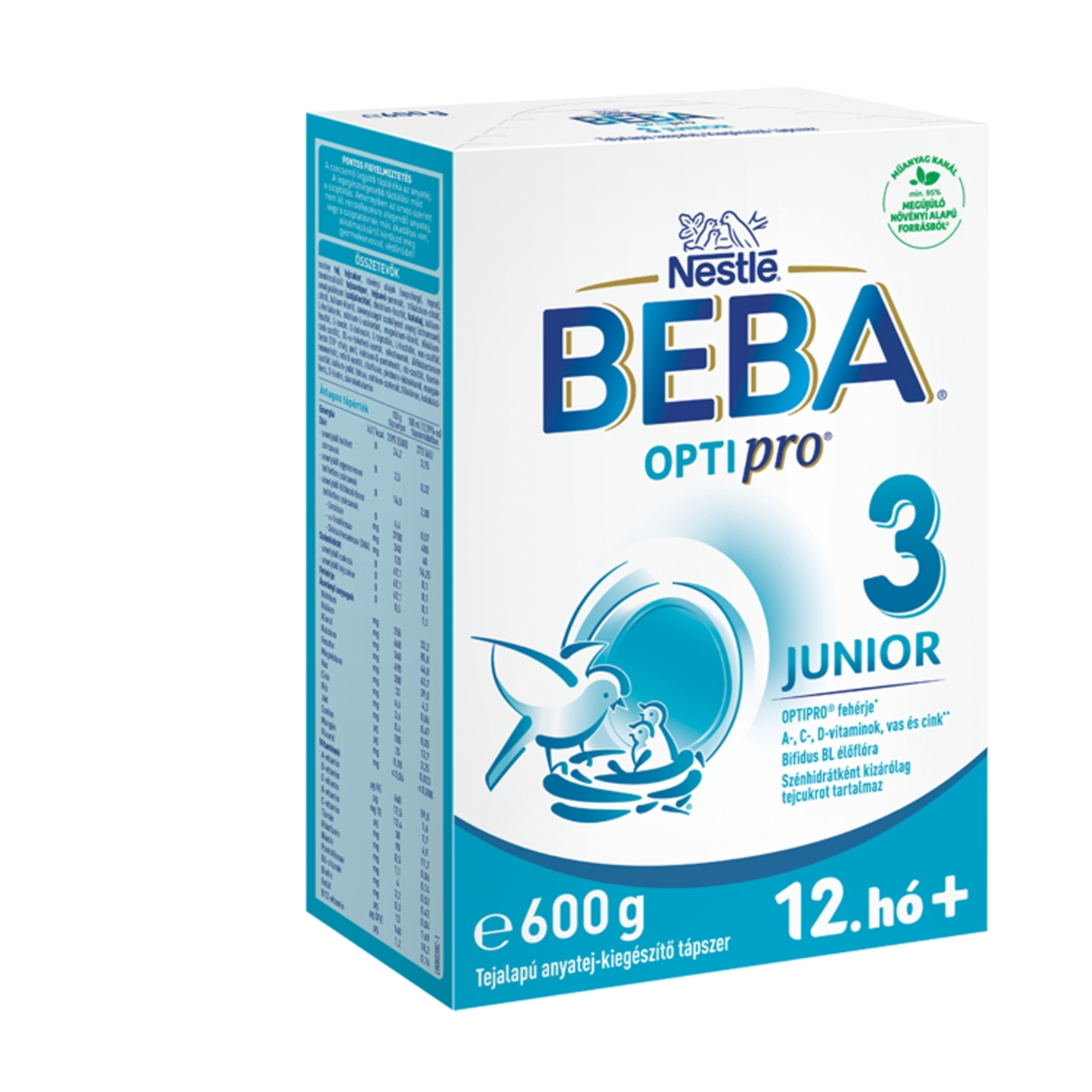 Beba Optipro 3 Junior tejalapú anyatej-kiegészítő tápszer 12. hónapos kortól - 600 g-5