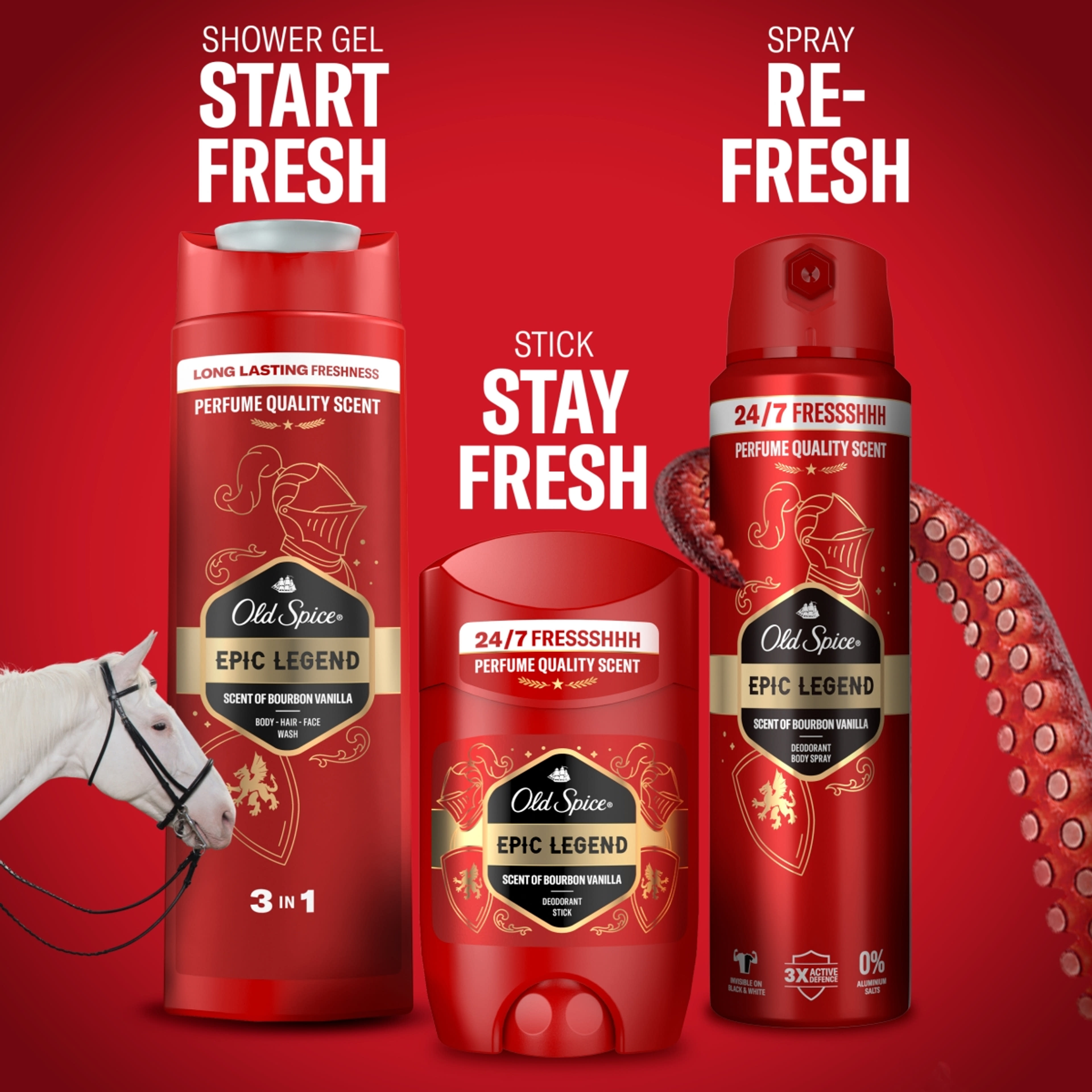 Old Spice Epic Legend dezodor spray férfiaknak - 200 ml-9