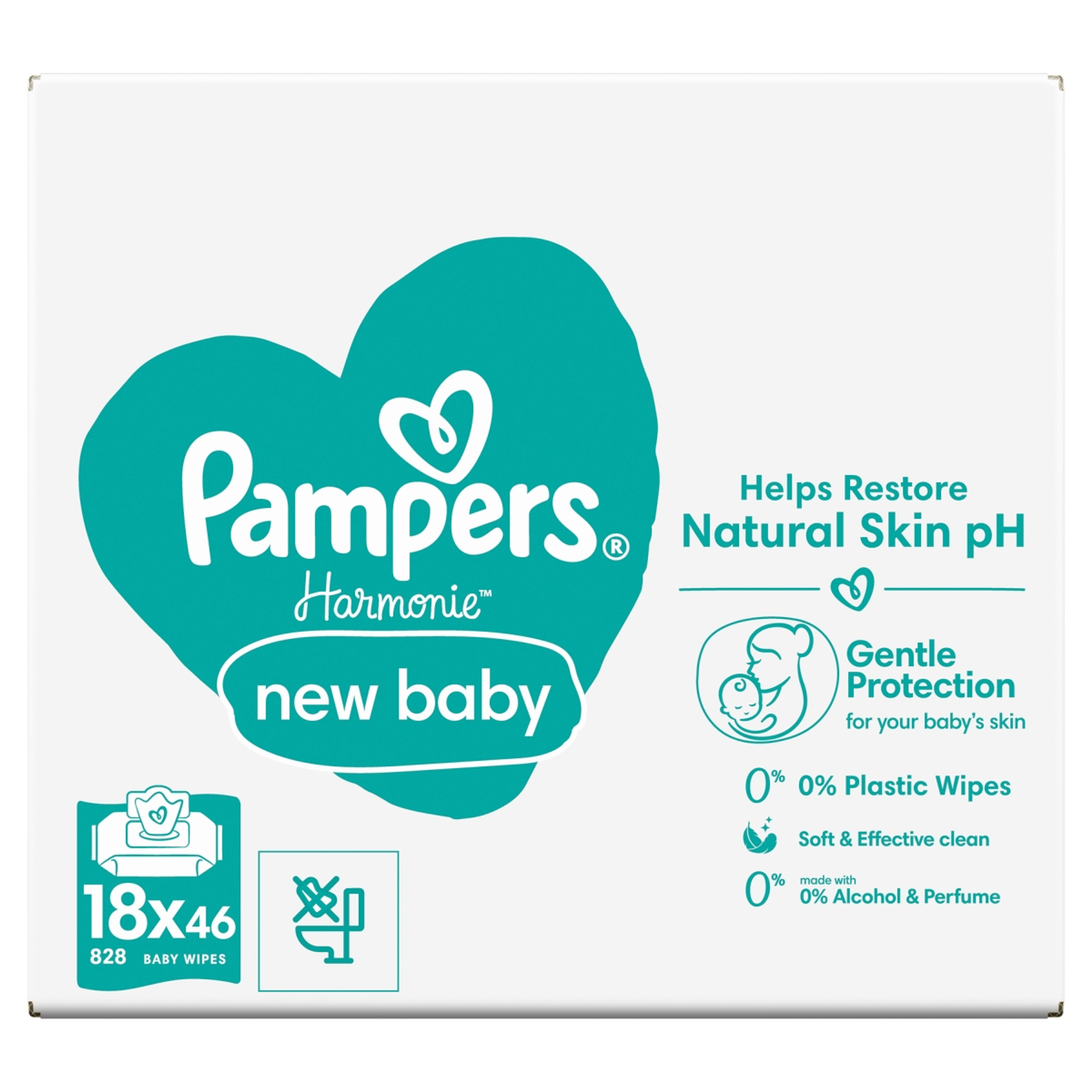 Pampers Harmonie New Baby nedves törlőkendő - 828 db-1