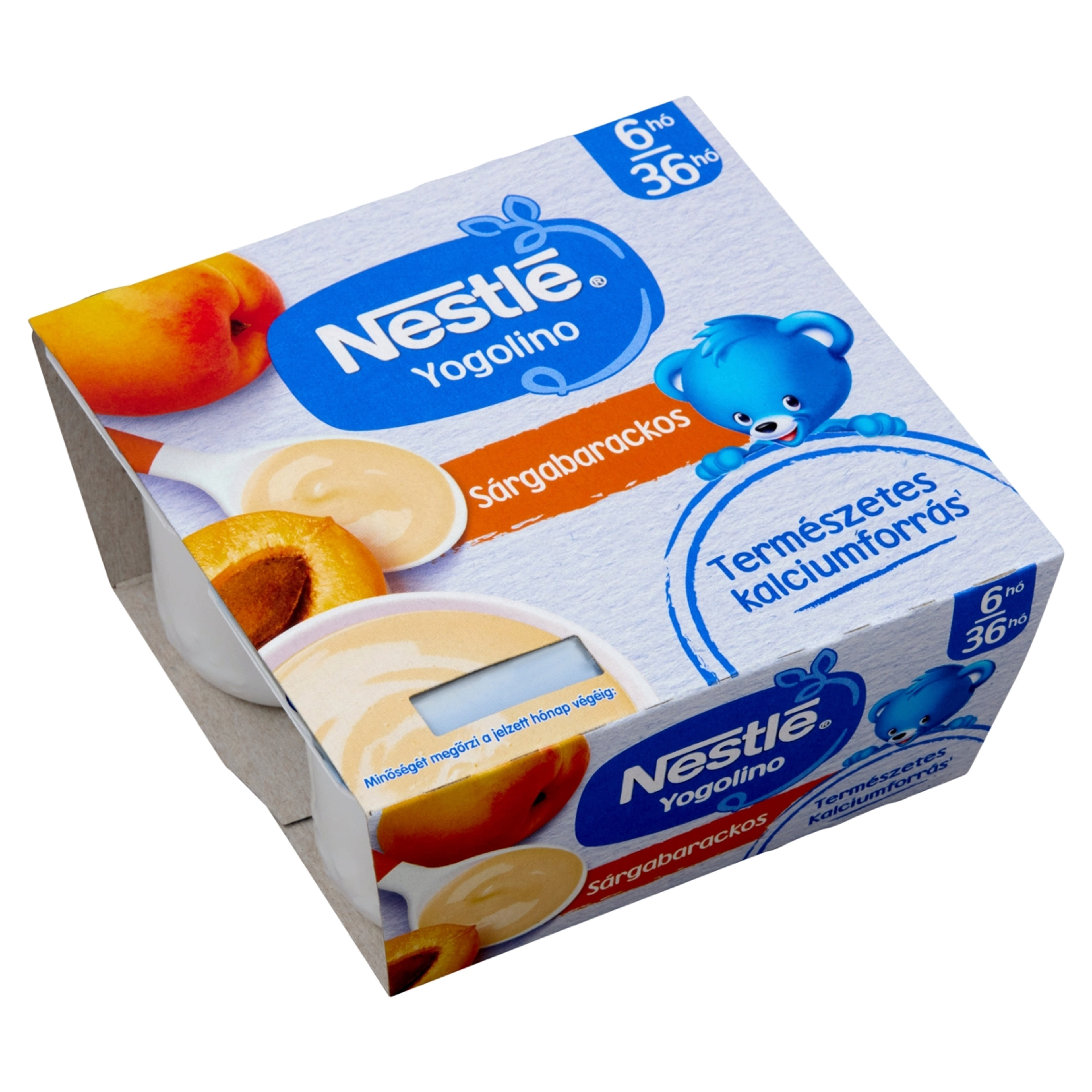 Nestlé Baby Yogolino Bébidesszert Tejalapú Sárgabarackos 6 Hónapos Kortól 4*100g - 400 g-2