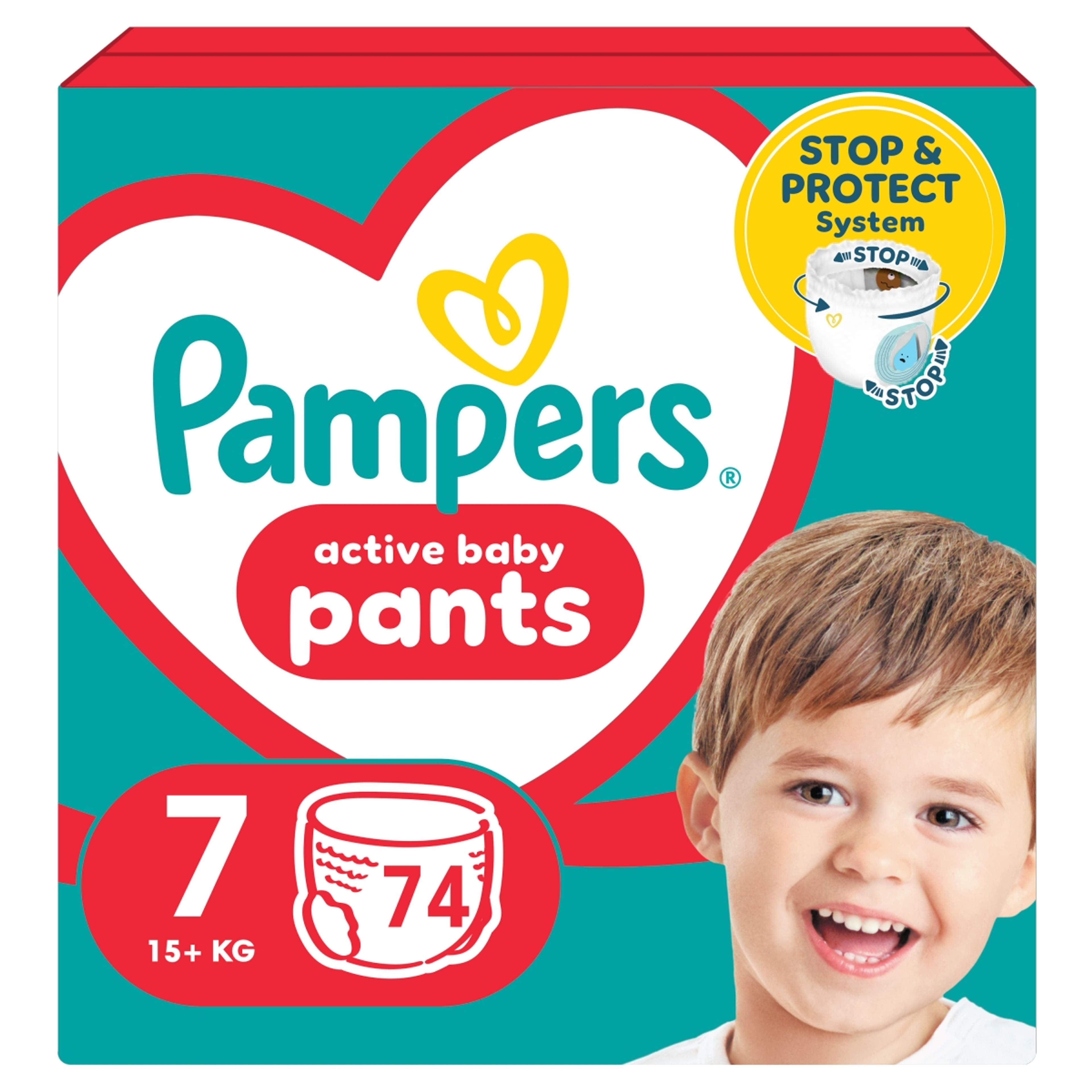 Pampers Pants mega pack+ 7-es 17+ kg - 74 db-10