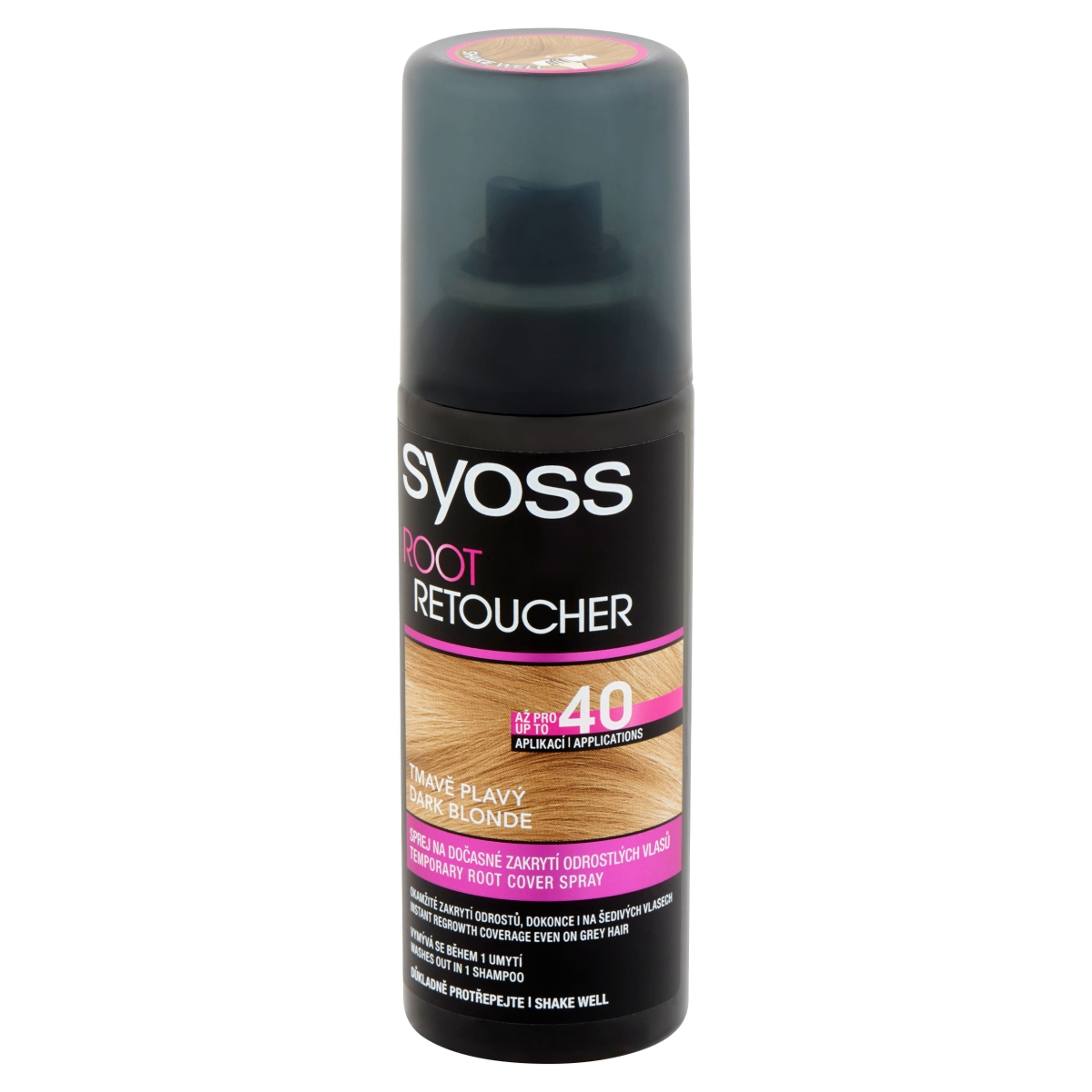 Syoss Root Retoucher Lenövést Elfedő hajszínező spray sötétszőke - 120 ml-2