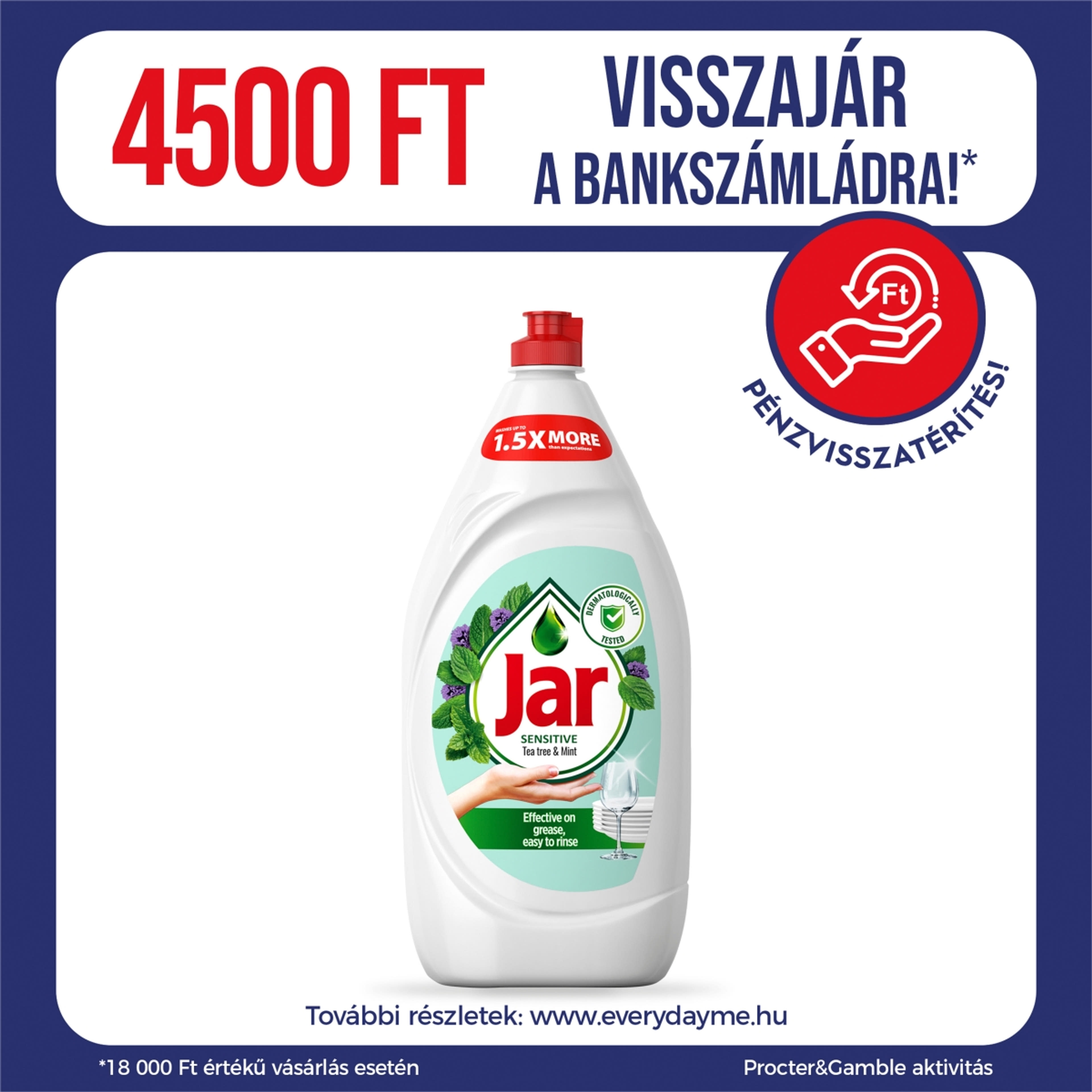 Jar tea tree & mint mosogatószer - 1350 ml