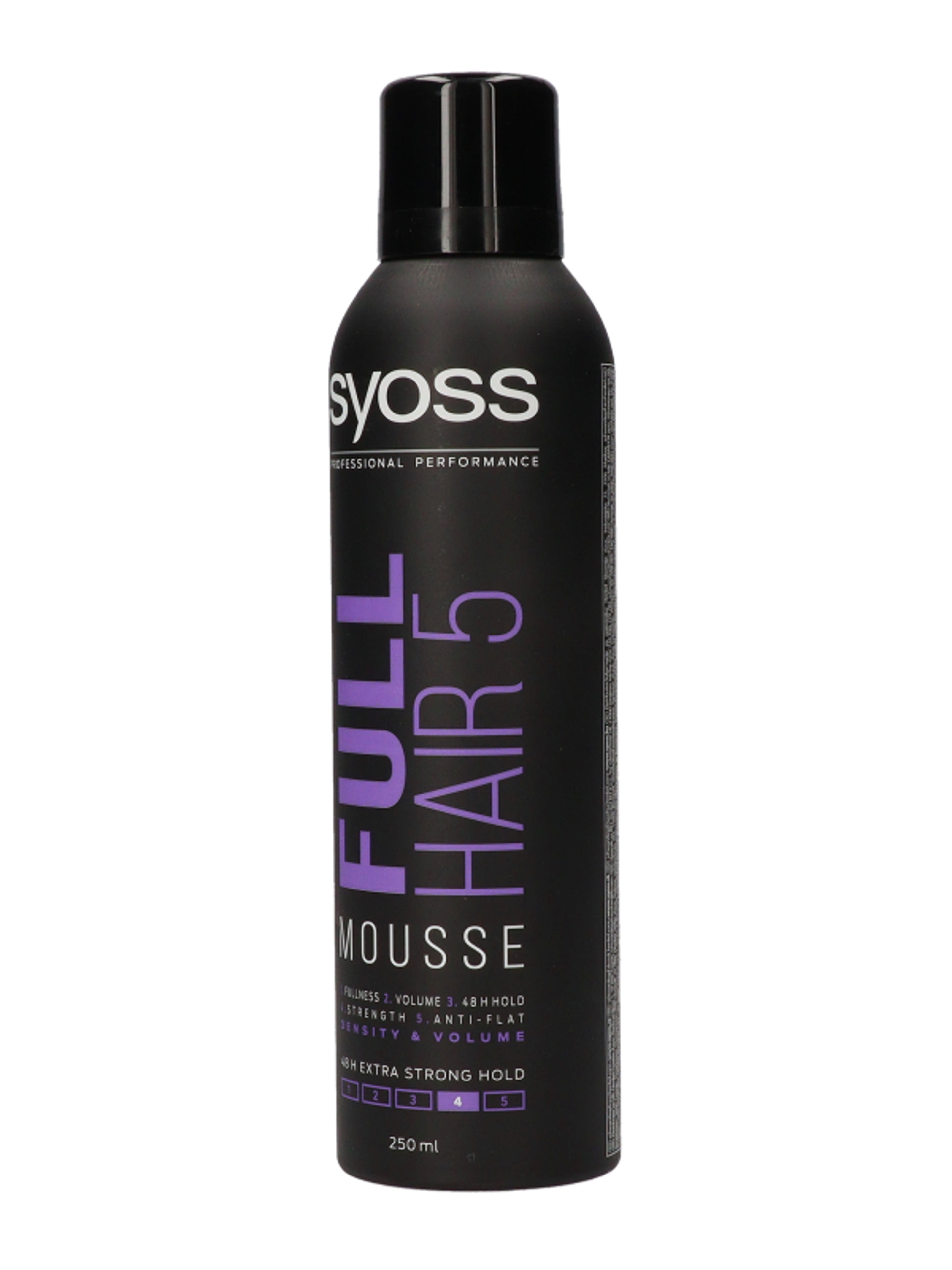 Syoss Full Hair 5 Teltség & Dúsítás hajrögzítőhab - 250 ml-3