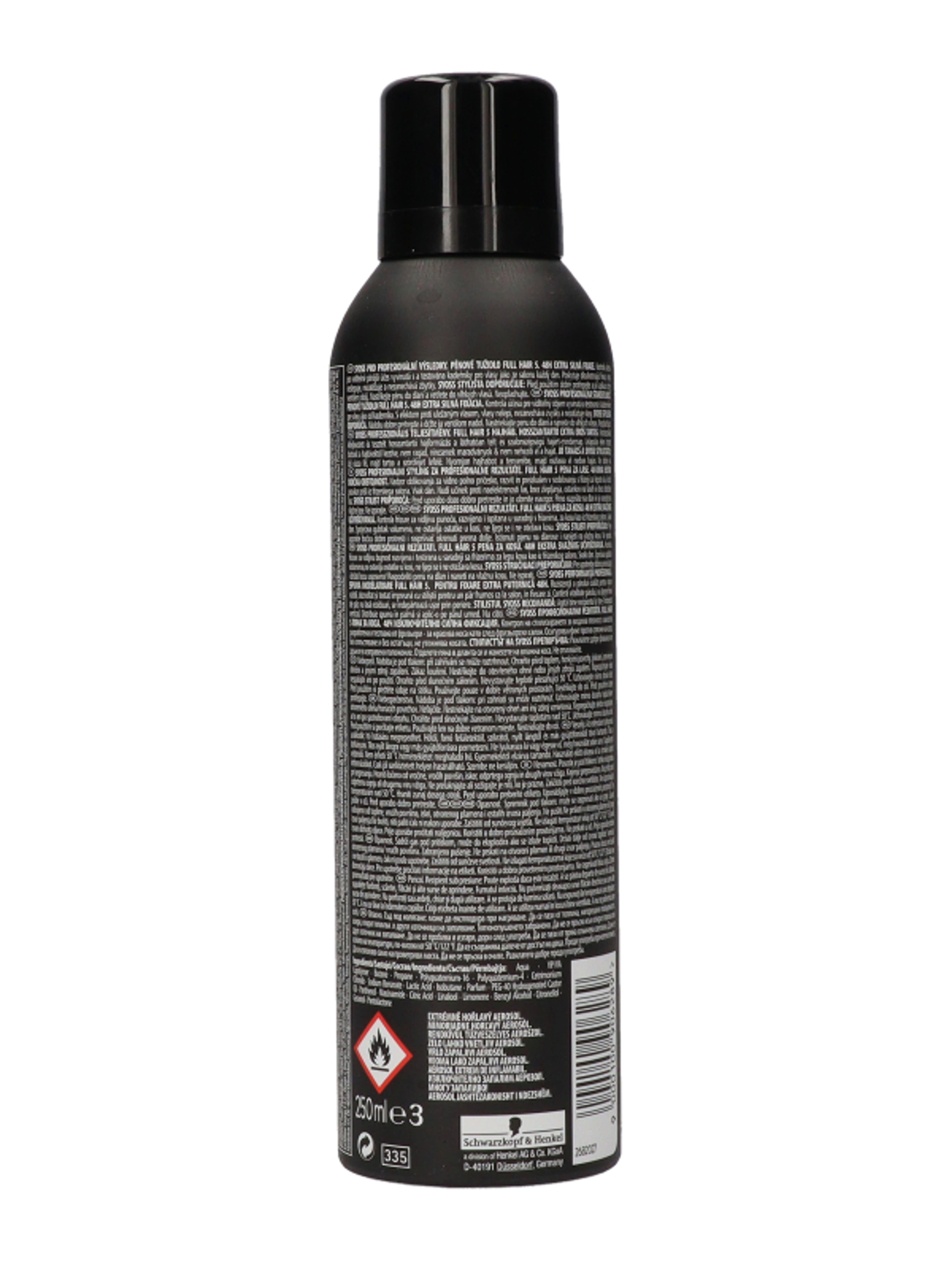 Syoss Full Hair 5 Teltség & Dúsítás hajrögzítőhab - 250 ml-4