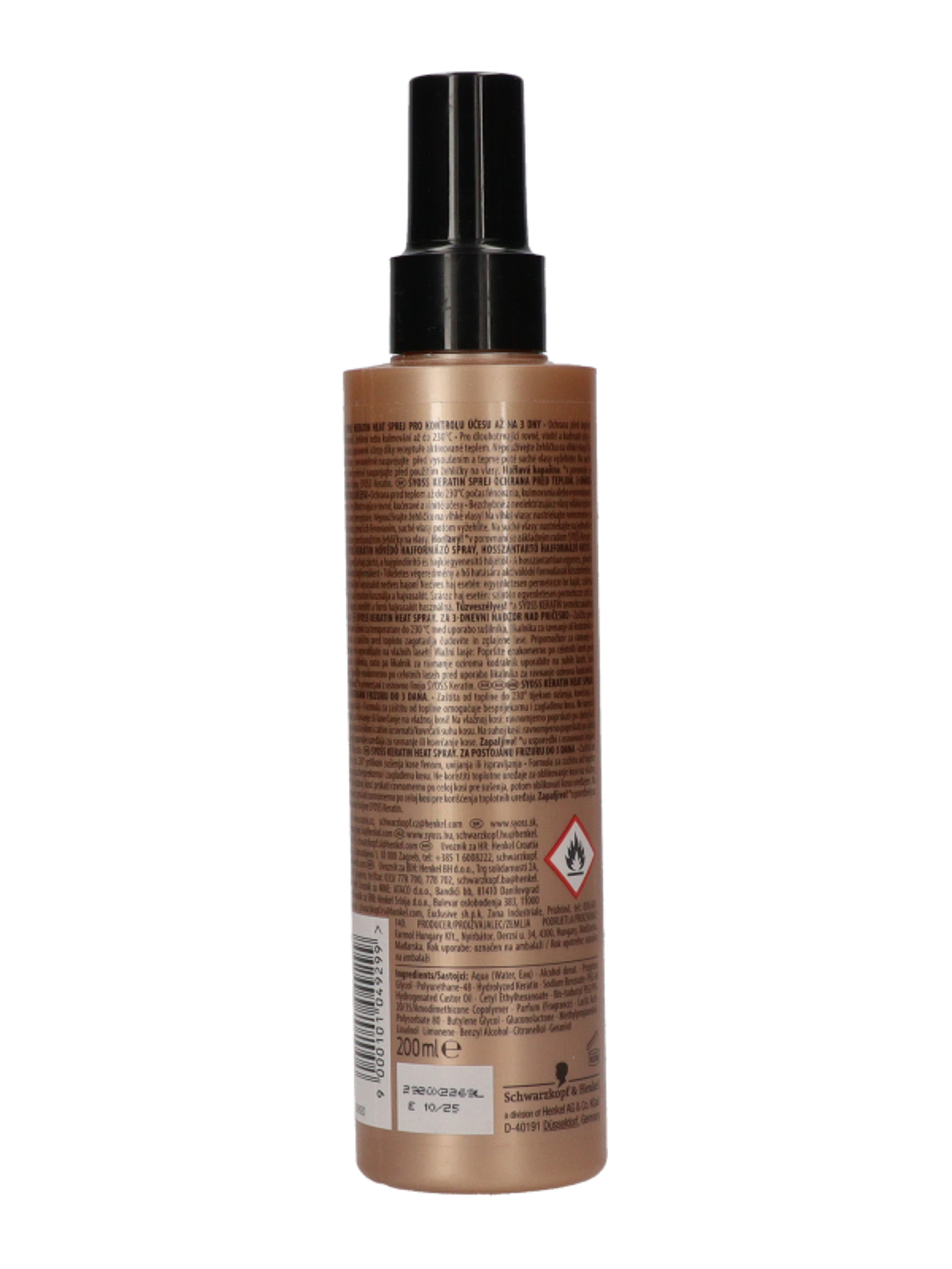 Syoss Keratin Heat Hővédő Hajformázó spray - 200 ml-4