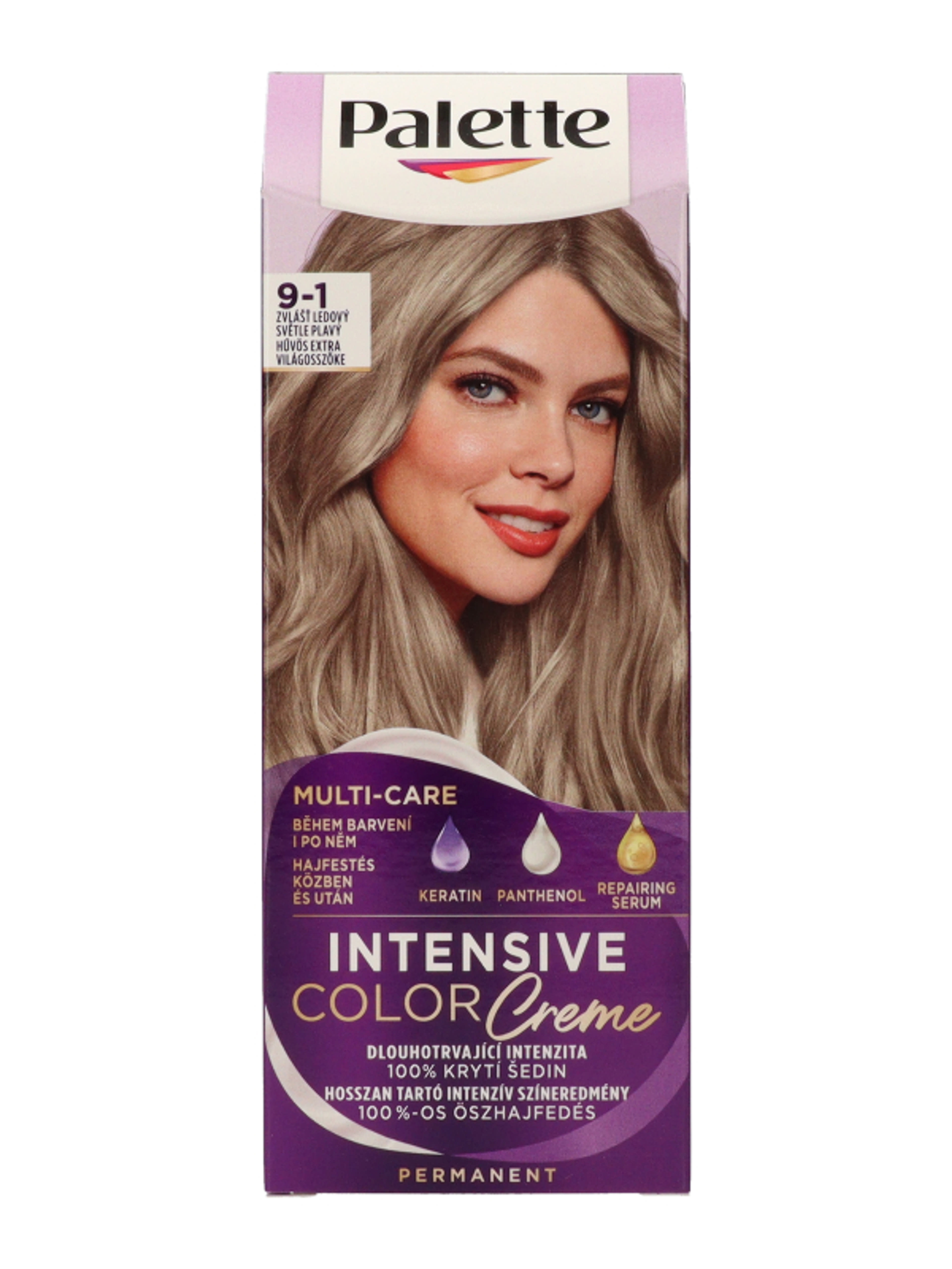 Schwarzkopf Palette Intensive Color Creme hajfesték 9-1 hamvas extra világosszőke - 1 db-4