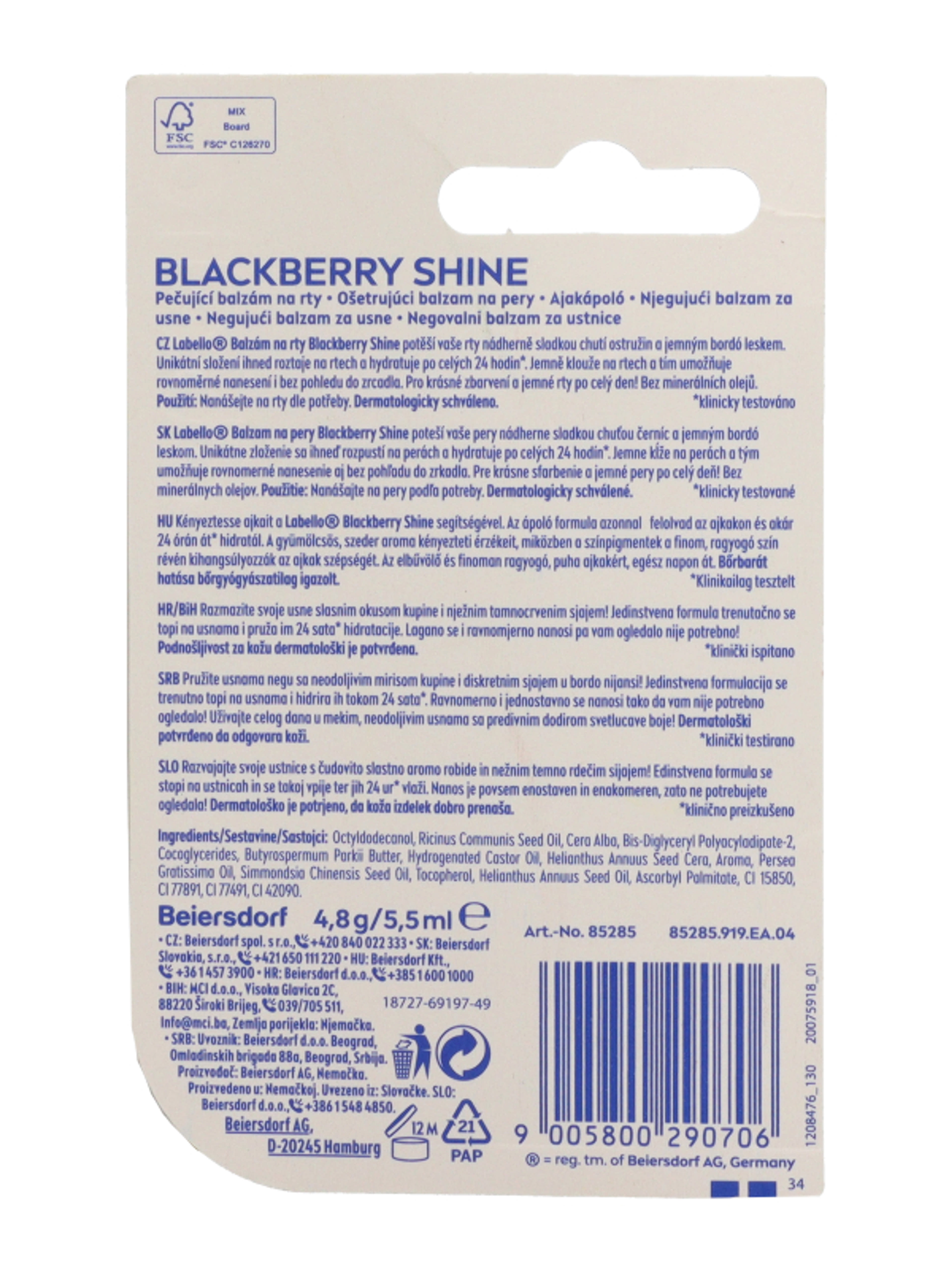 Labello Blackberry Shine ajakápoló - 4,8 g-5