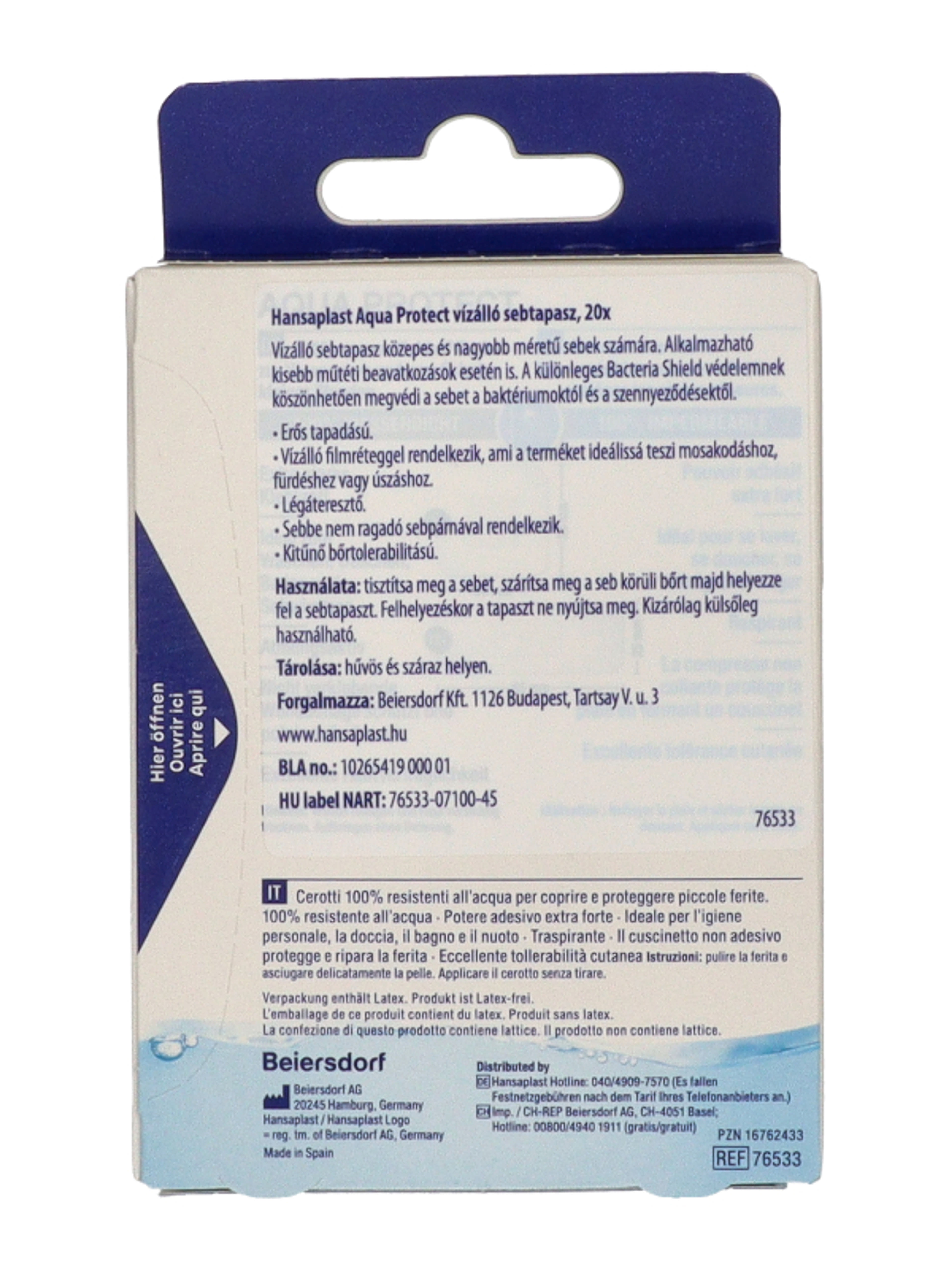 Hansaplast Aqua Protect vízálló sebtapasz - 20 db-5