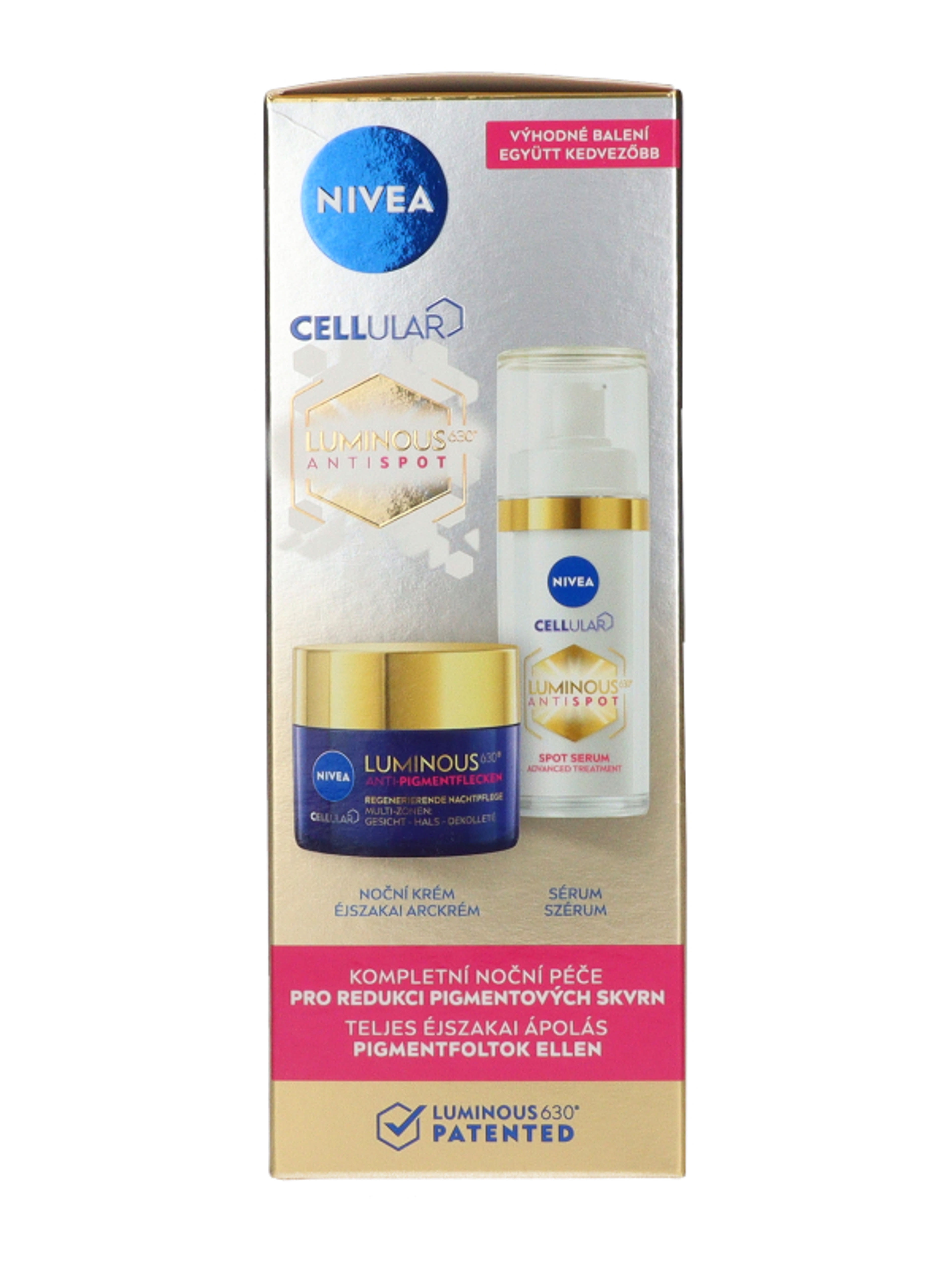 Nivea Cellular Luminous 630 pigmentfoltok ellei krém és szérum duopack 2 db - 80 ml-2