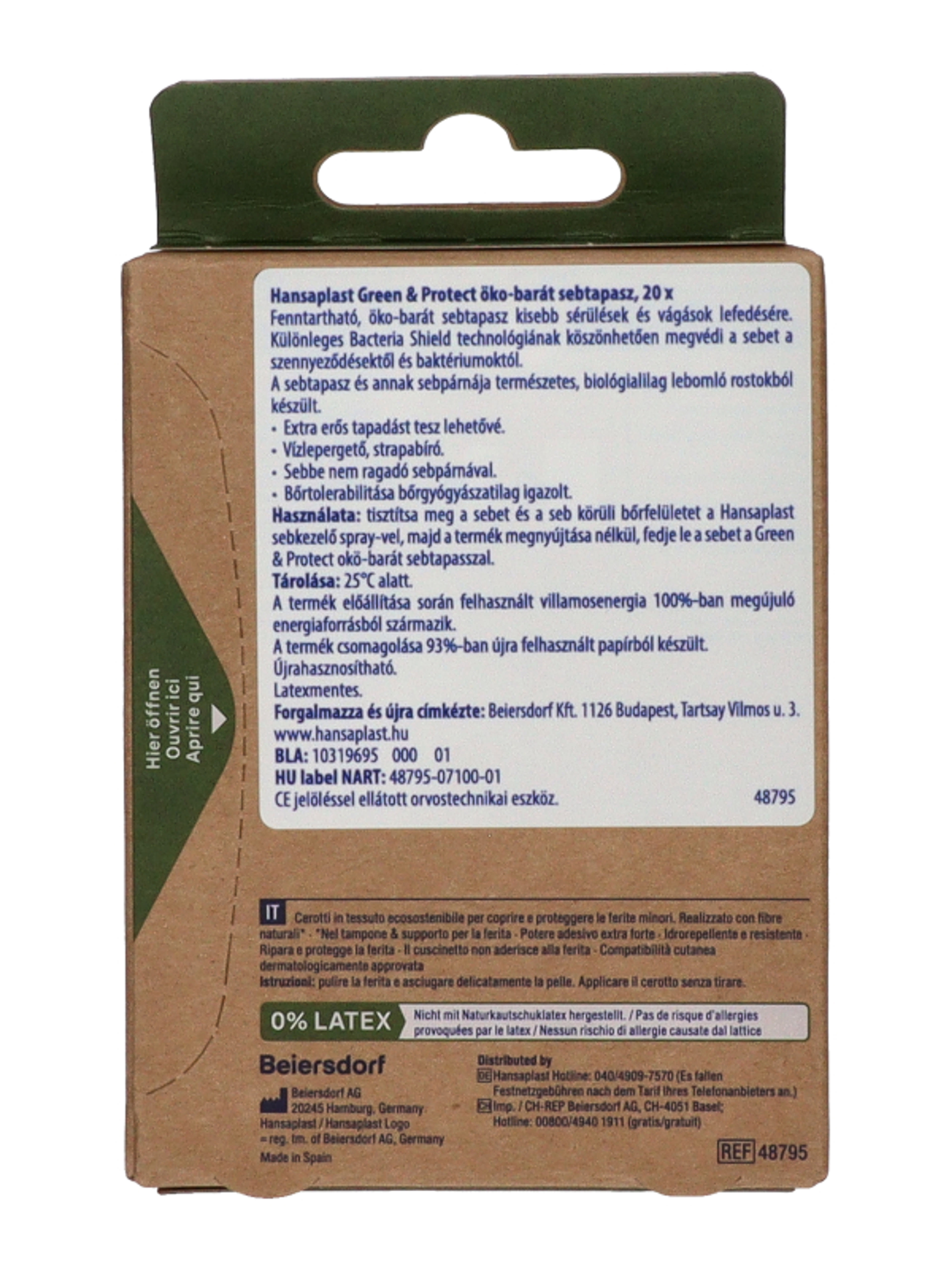 Hansaplast Green&Protect sebtapasz - 20 db-5