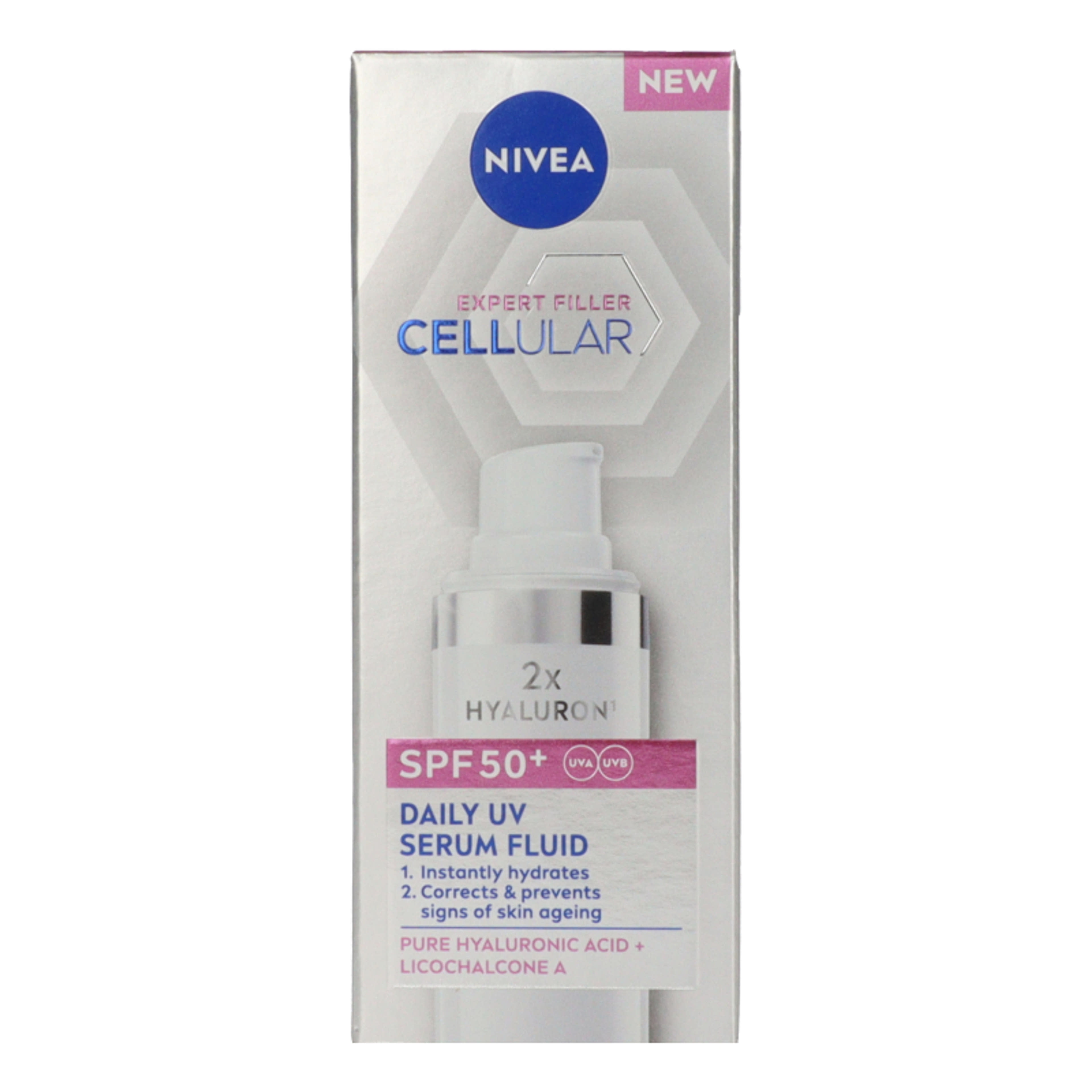Nivea Cellular Expert Filler nappali arcápoló UV szérum fluid FF50+ - 30 ml-5