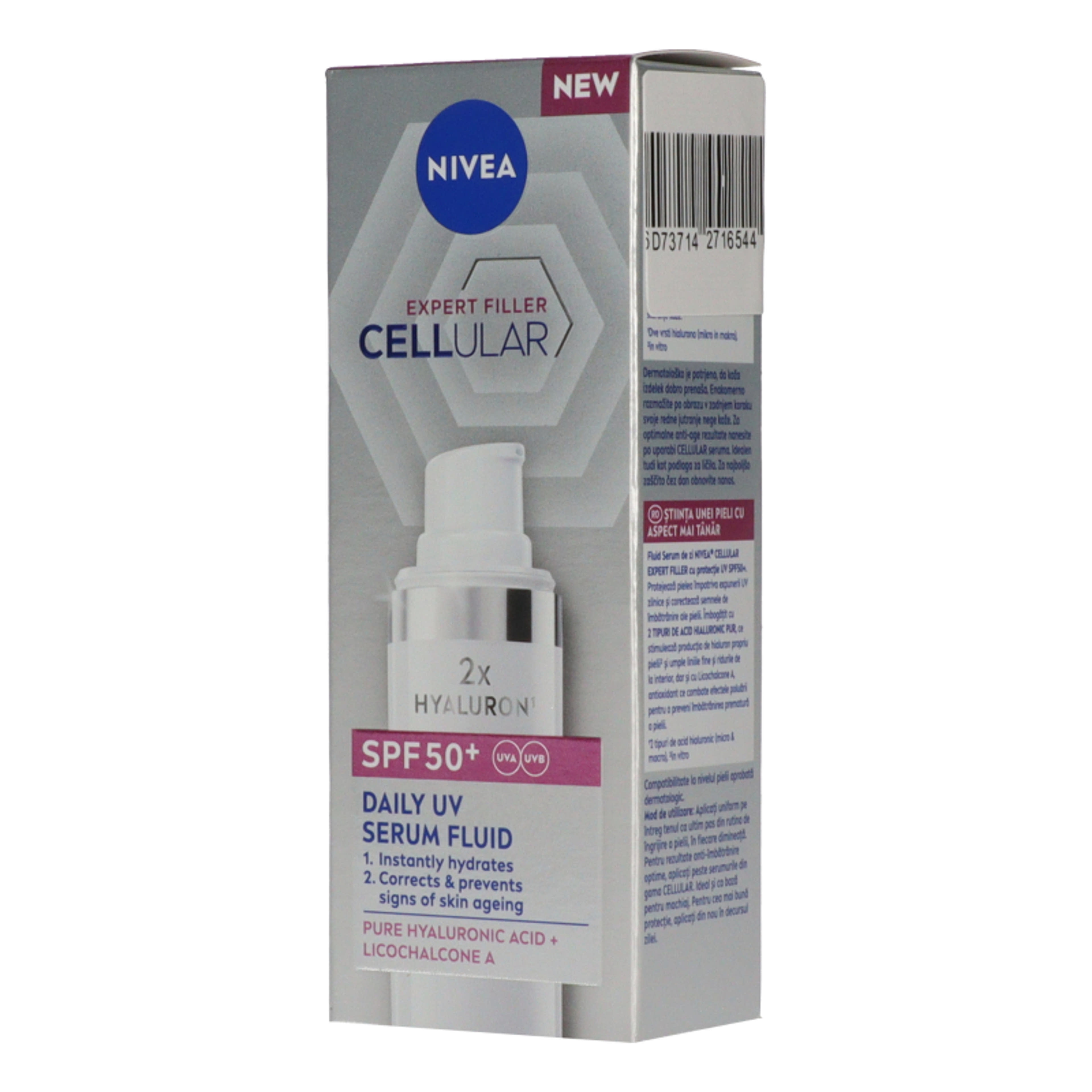 Nivea Cellular Expert Filler nappali arcápoló UV szérum fluid FF50+ - 30 ml-6