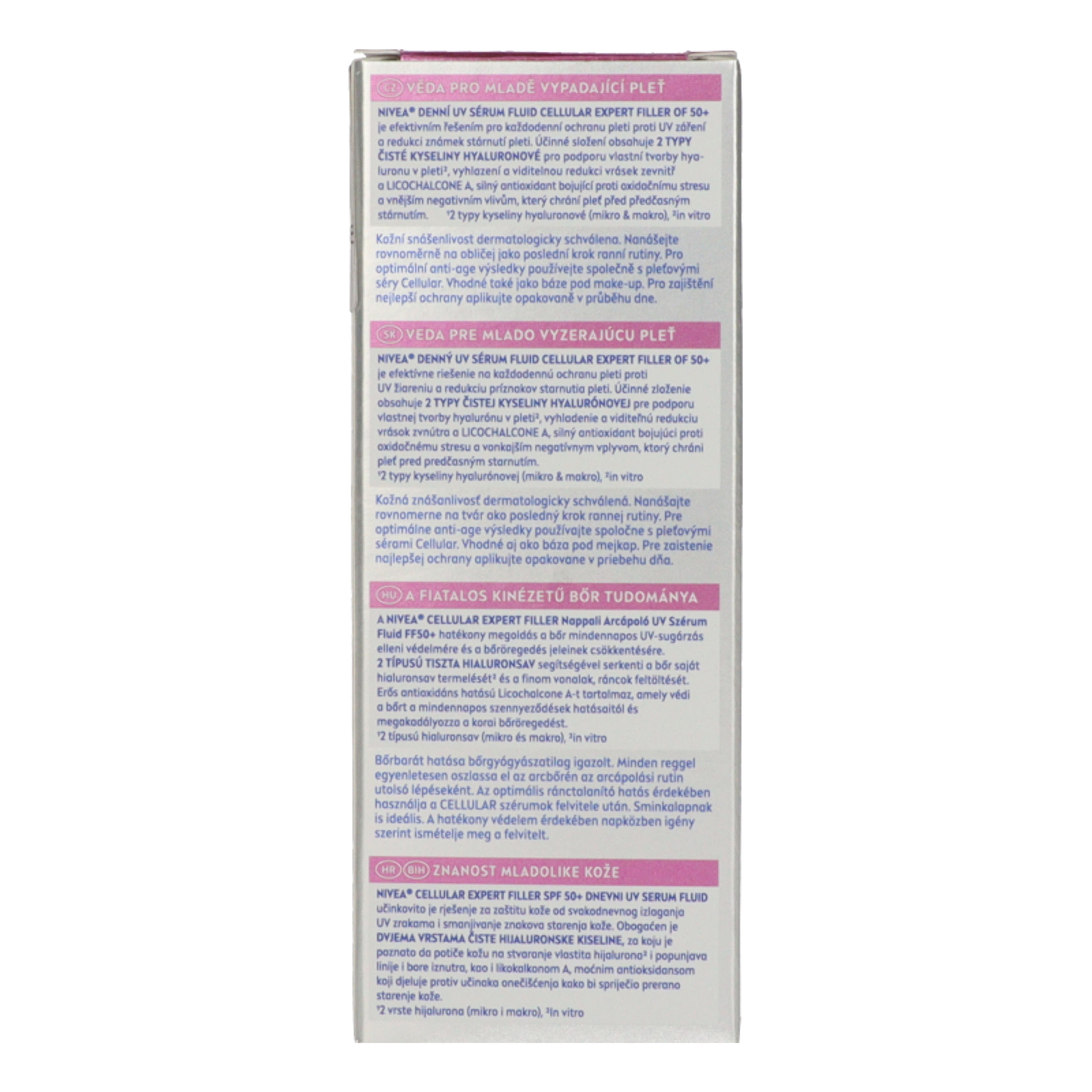 Nivea Cellular Expert Filler nappali arcápoló UV szérum fluid FF50+ - 30 ml-7