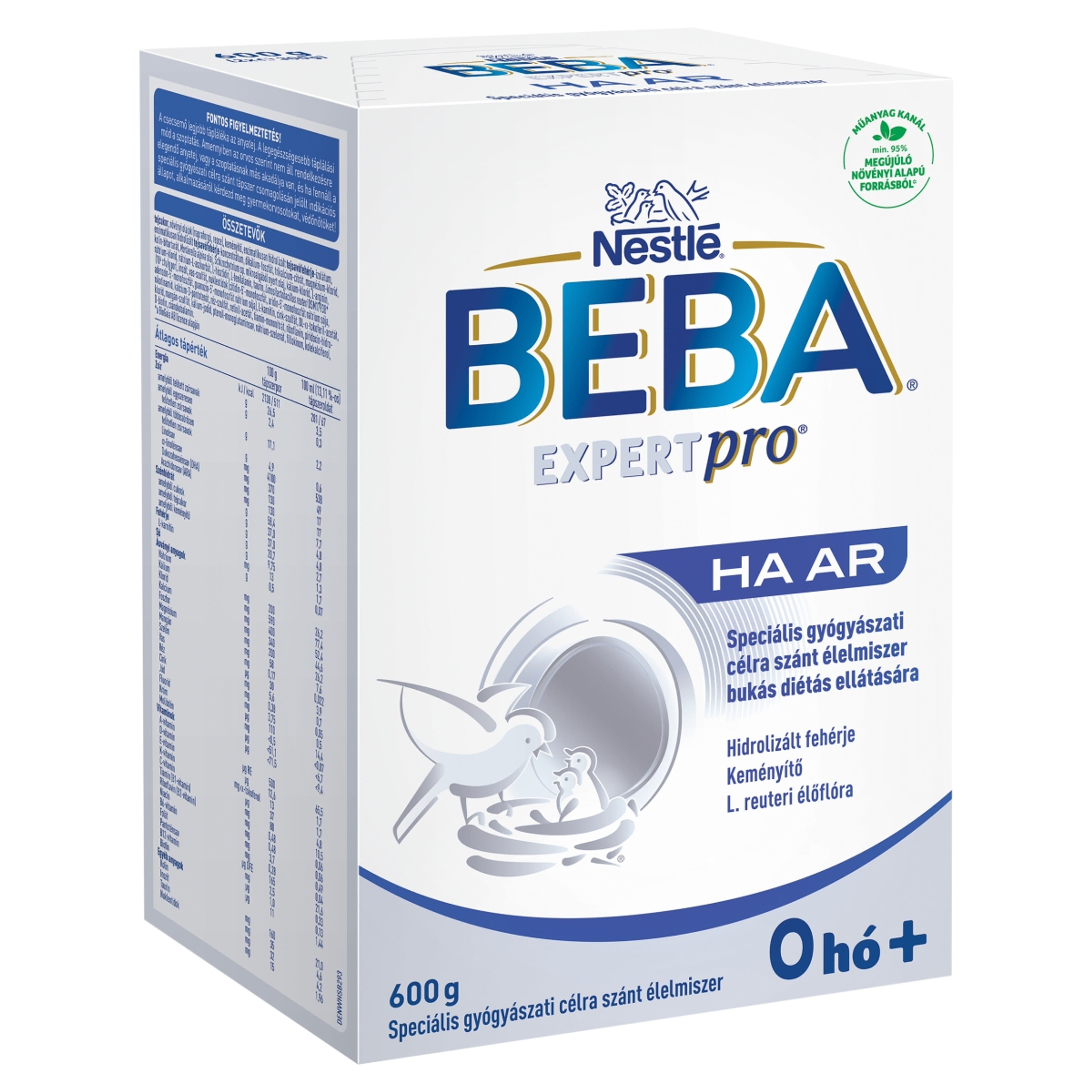 Beba ExpertPro HA AR speciális gyógyászati célra szánt élelmiszer születéstől kezdve 2x300 g - 600 g-3
