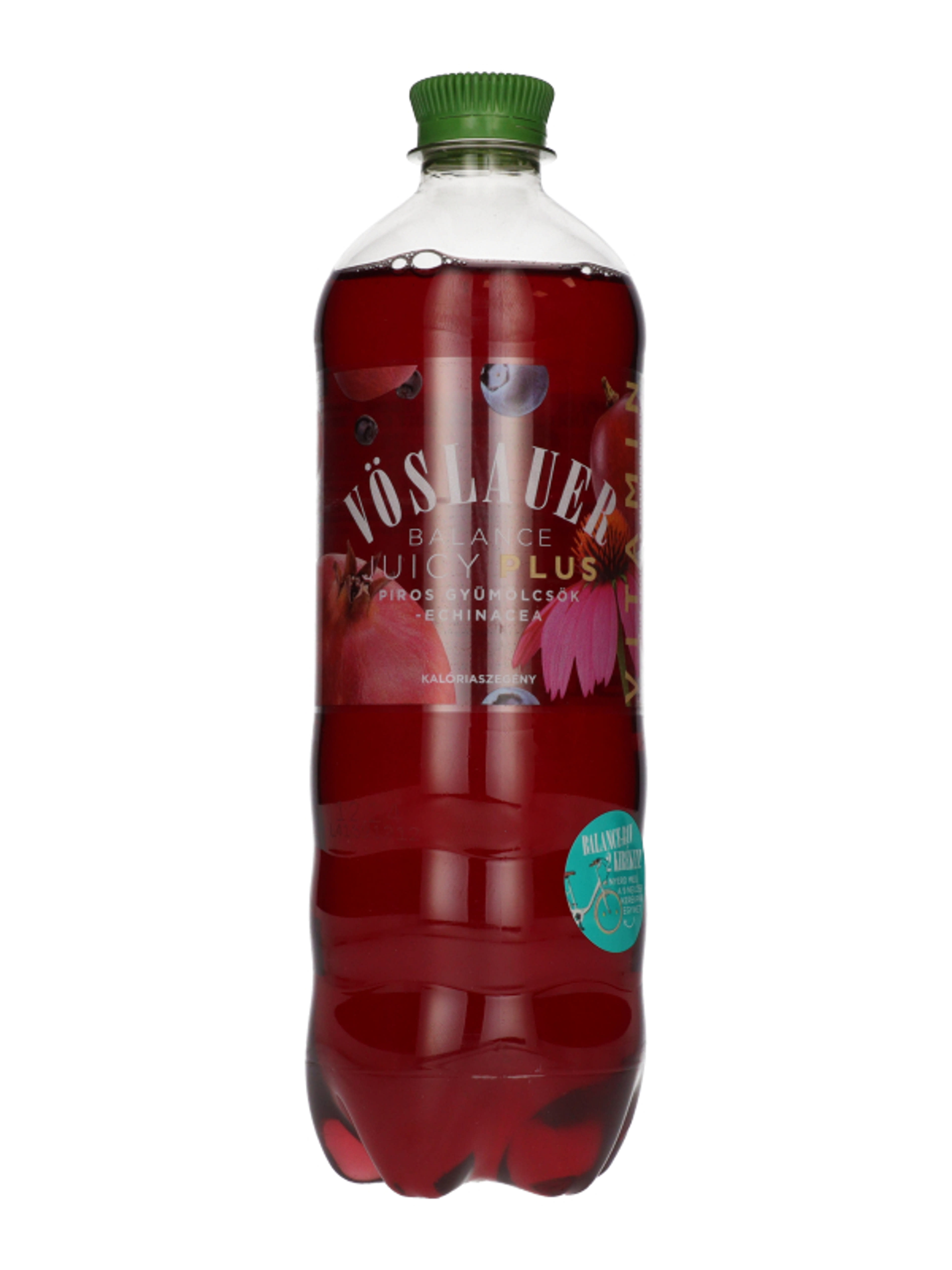 Vöslauer Balance Juicy Plus ízesített ásványvíz piros gyümölcsök-echinacea - 750 ml