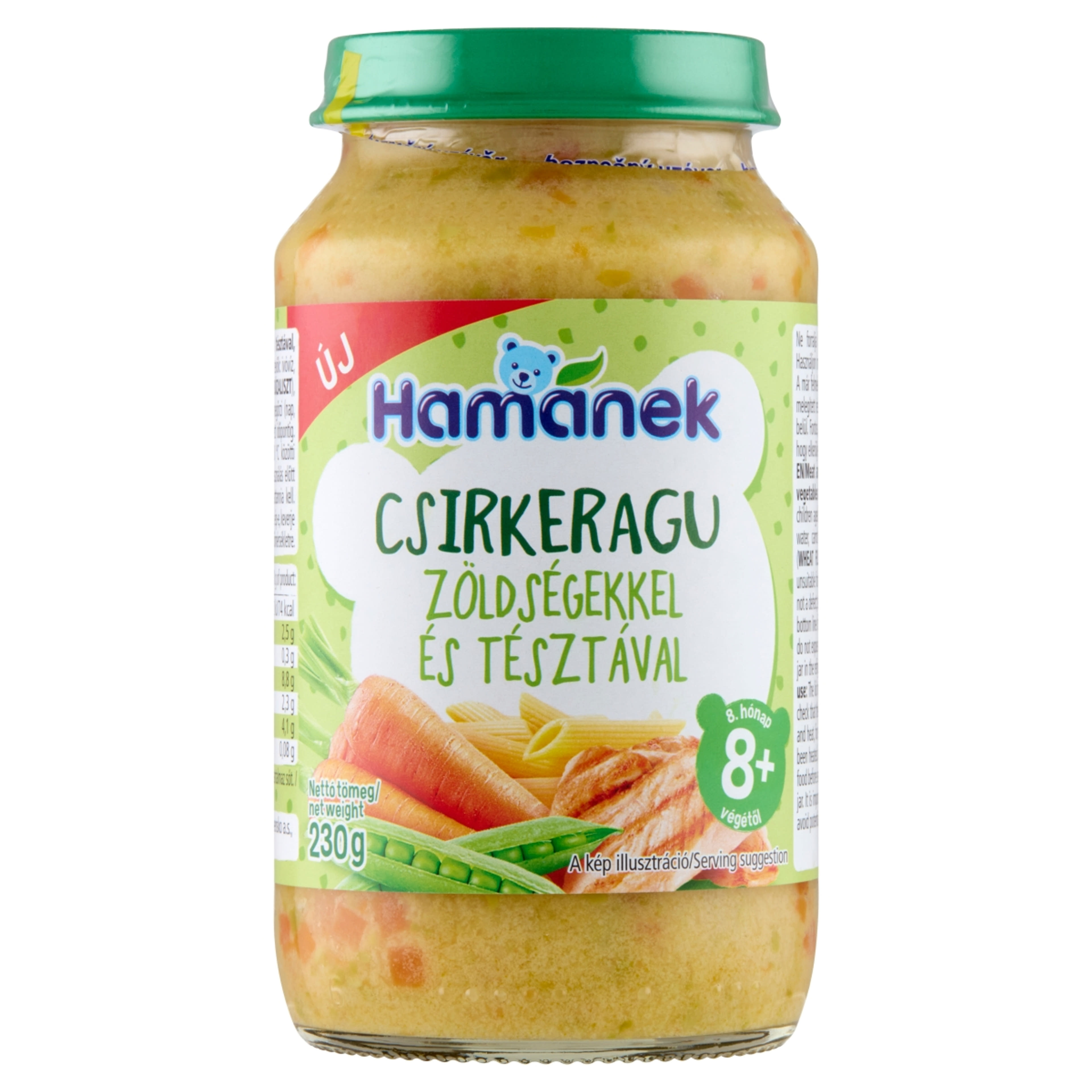 Hamé 8 hónapos kortól csirkeragu zöldséggel,tésztával - 230 g