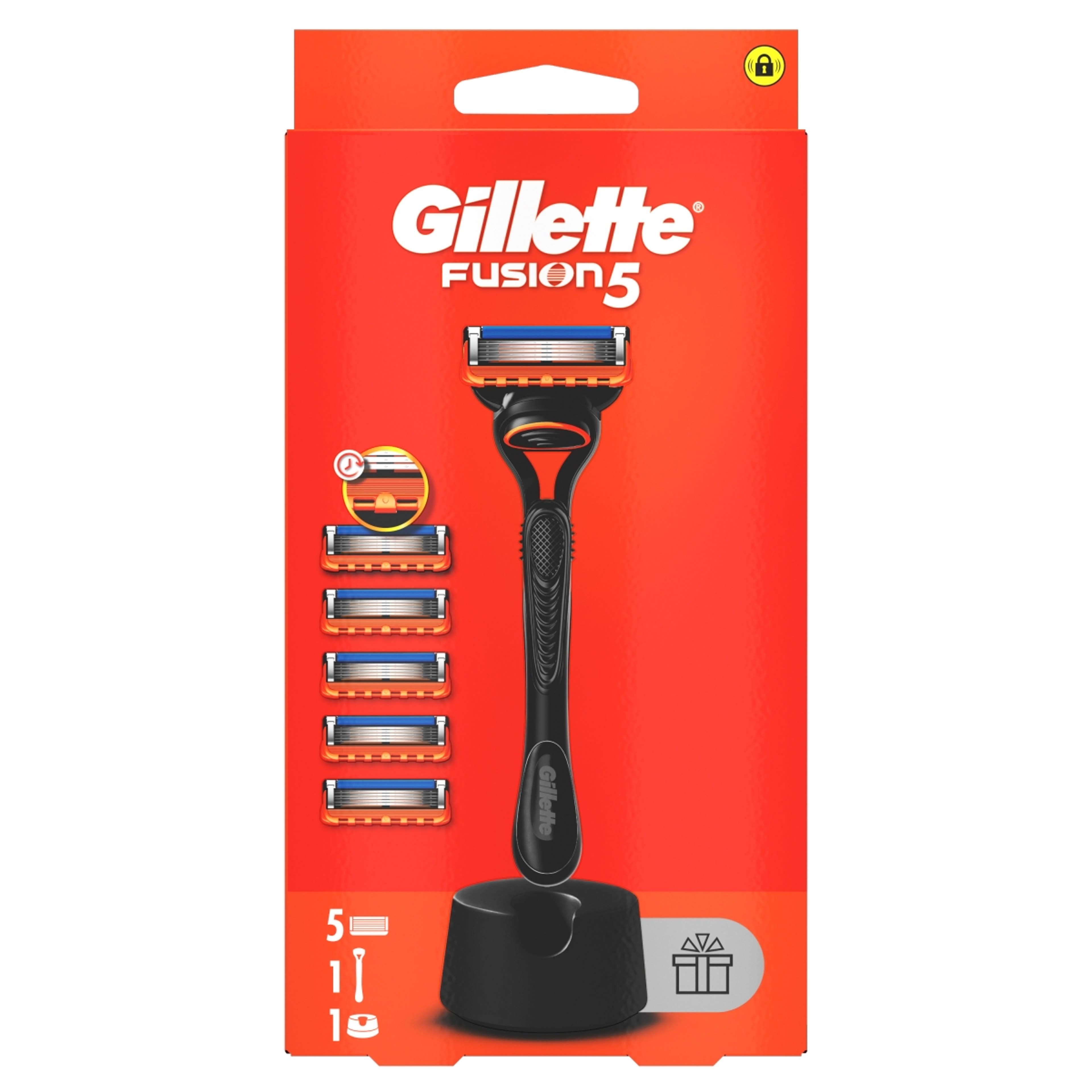 Gillette Fusion5 férfi borotva + 5 db borotvabetéttel - 1 db