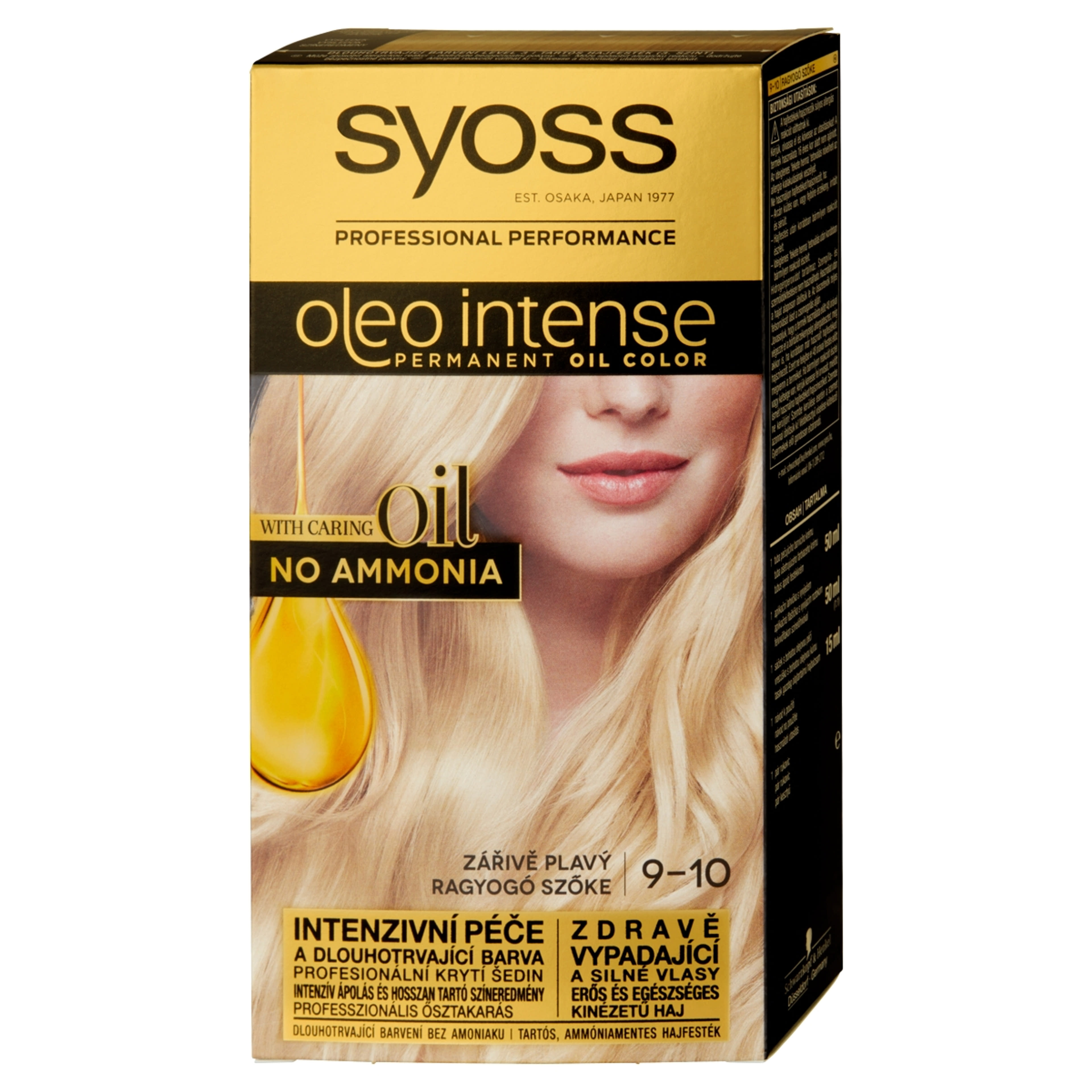 Syoss Color Oleo intenzív olaj hajfesték 9-10 ragyogó szőke - 1 db-2