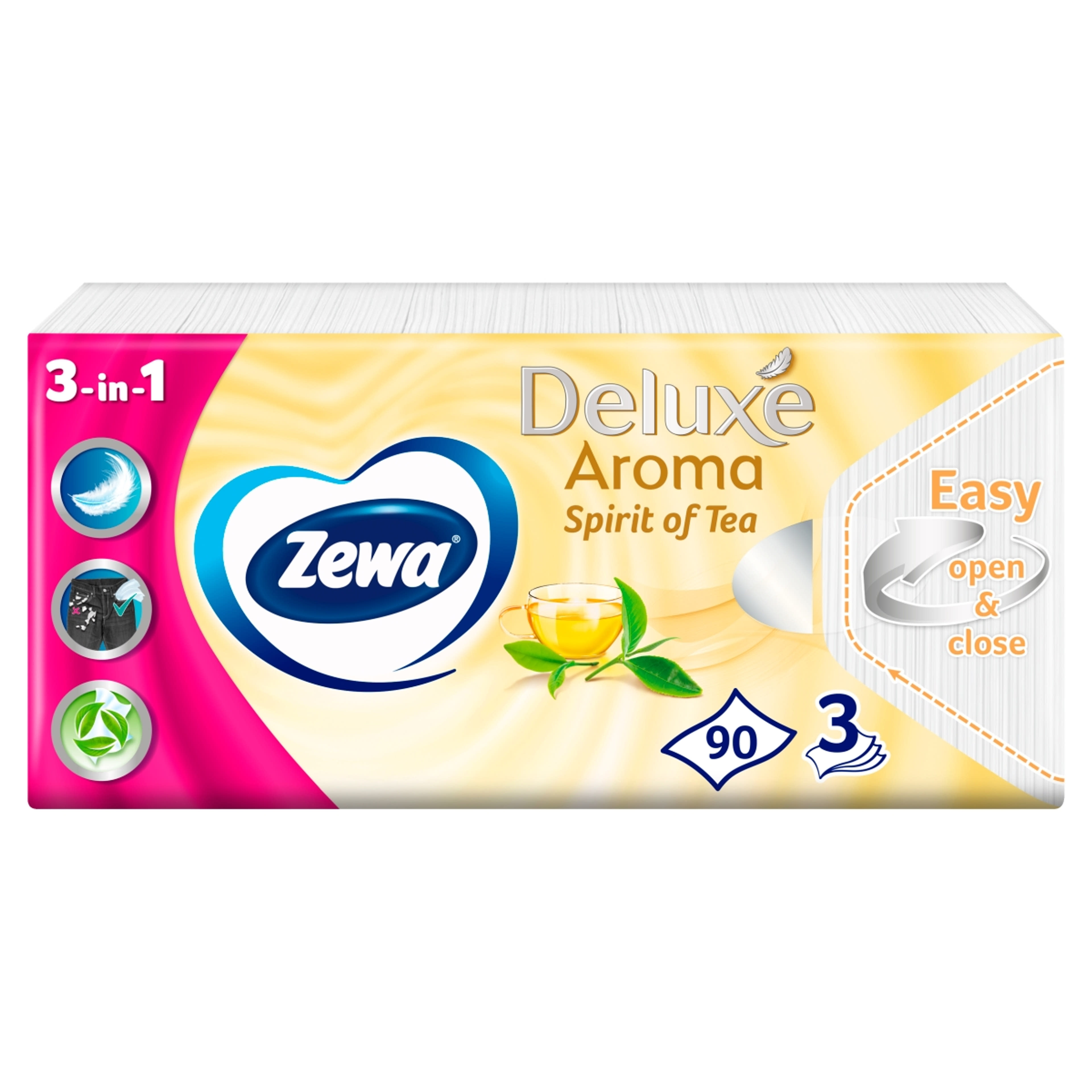 Zewa Deluxe Spirit Of Tea papír zsebkendő 3 rétegű - 90 db-7