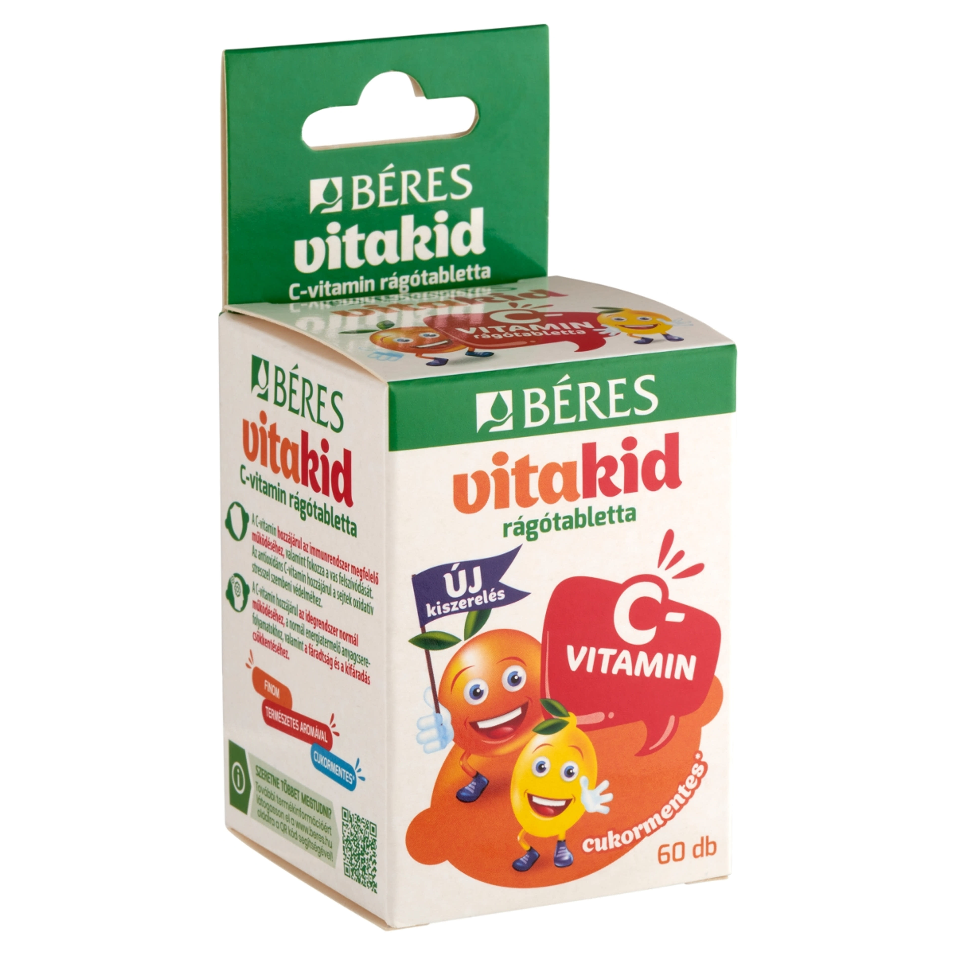 Béres Vitakid C-vitamin rágótabletta étrend-kiegészítő citrom és narancs ízben - 60 db-3