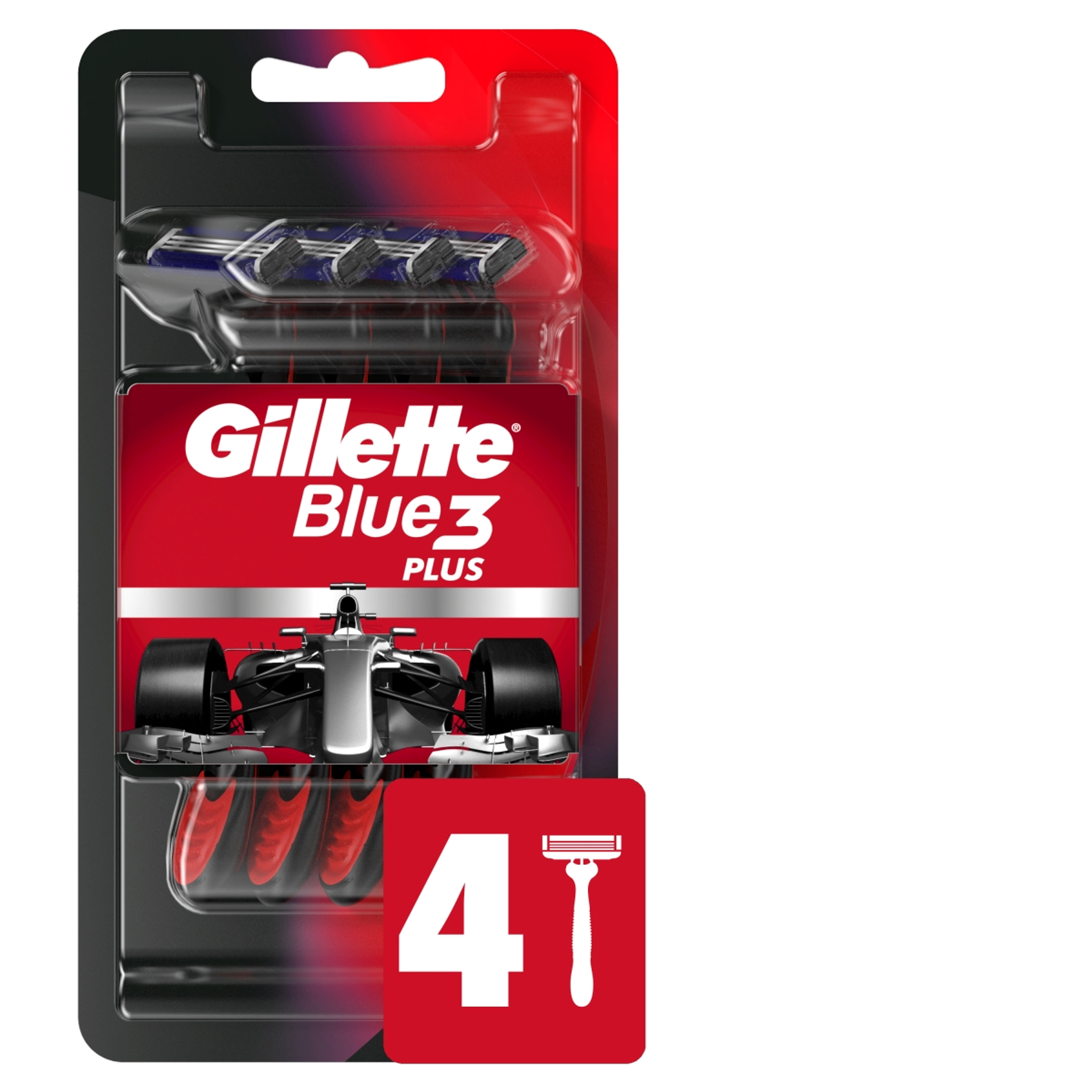 Gillette Blue3 Plus Red eldobható borotva 3+1 db - 1 db-8