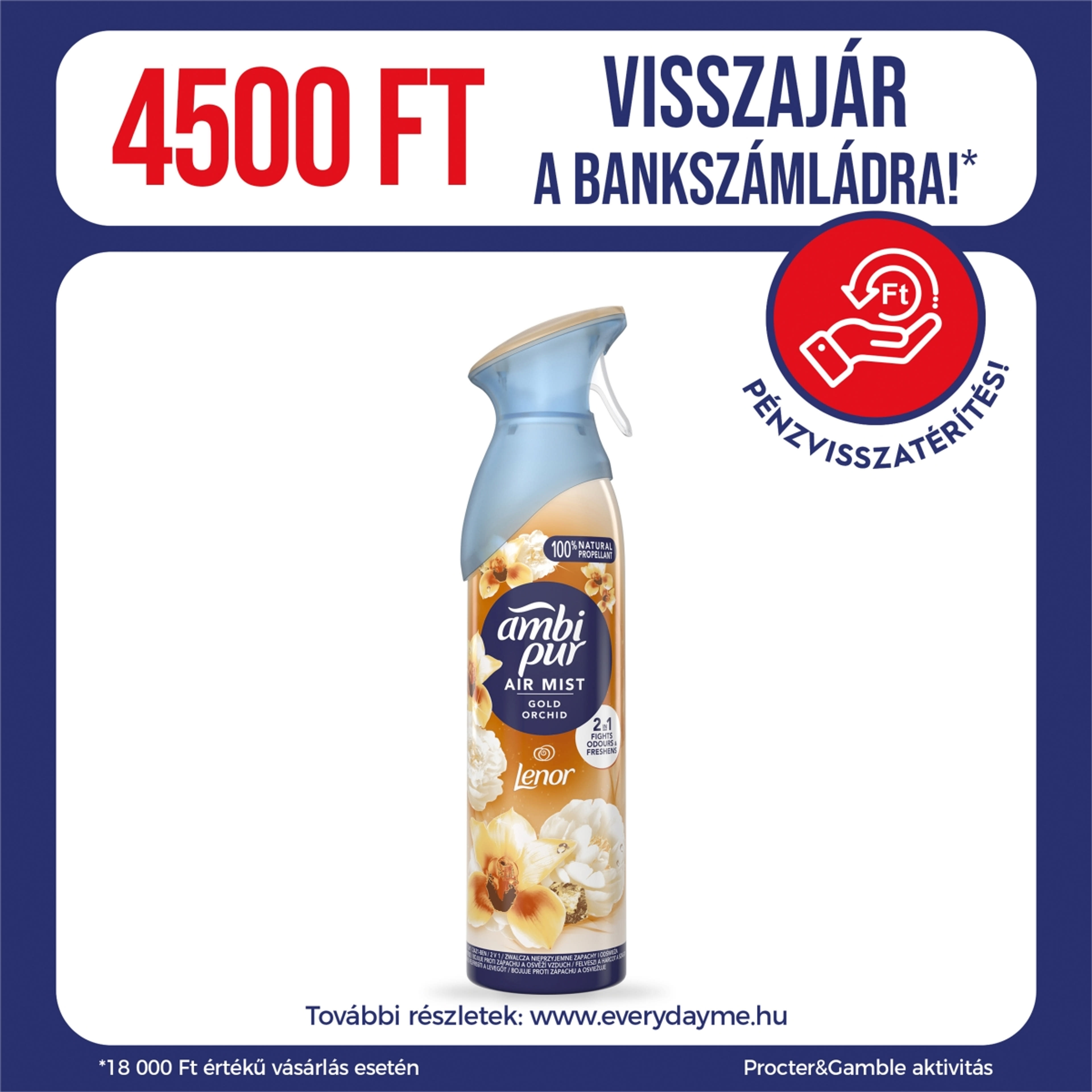 Ambi Pur Gold Orchid légfrissítő spray - 185 ml