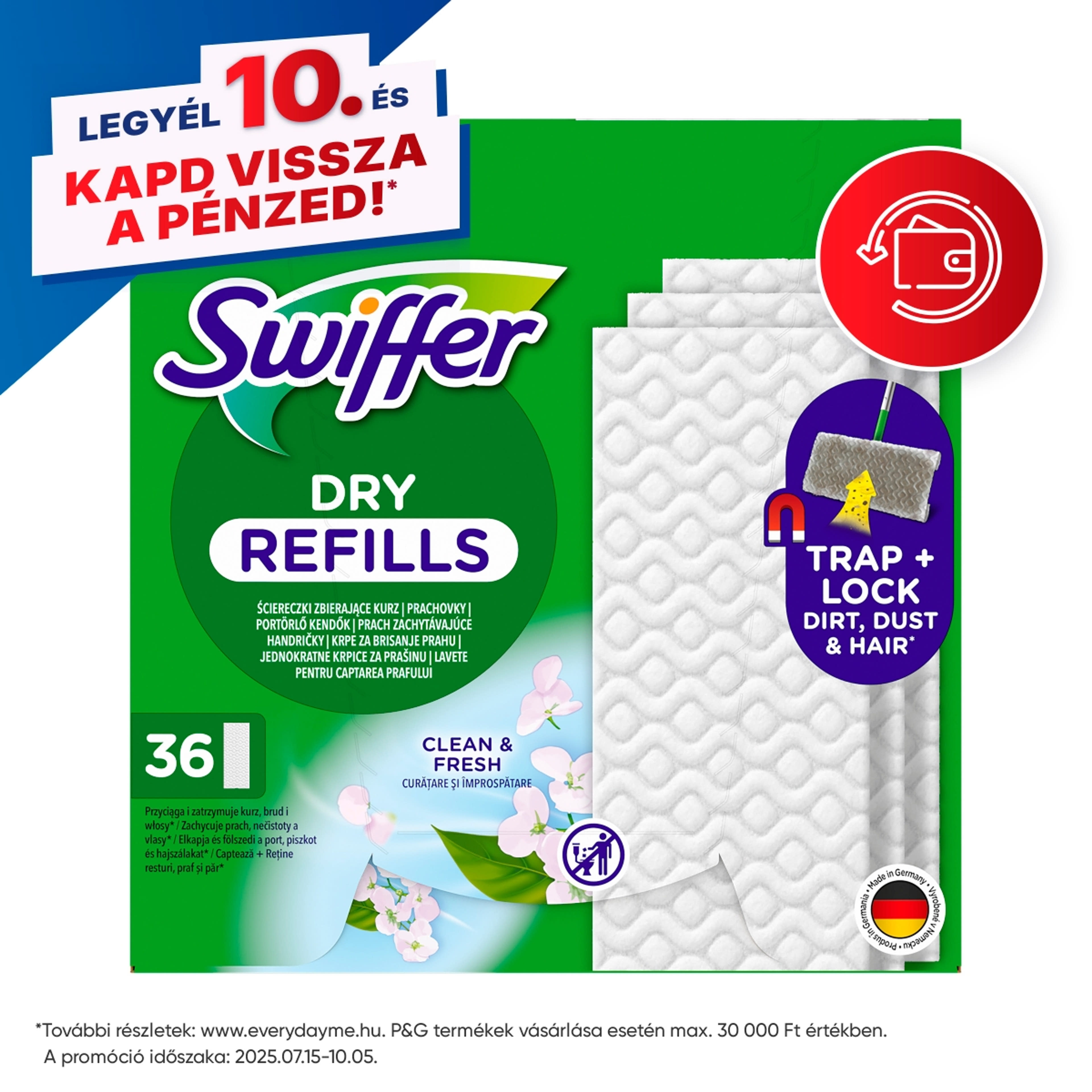 Swiffer Sweeper száraz utántöltő - 36 db