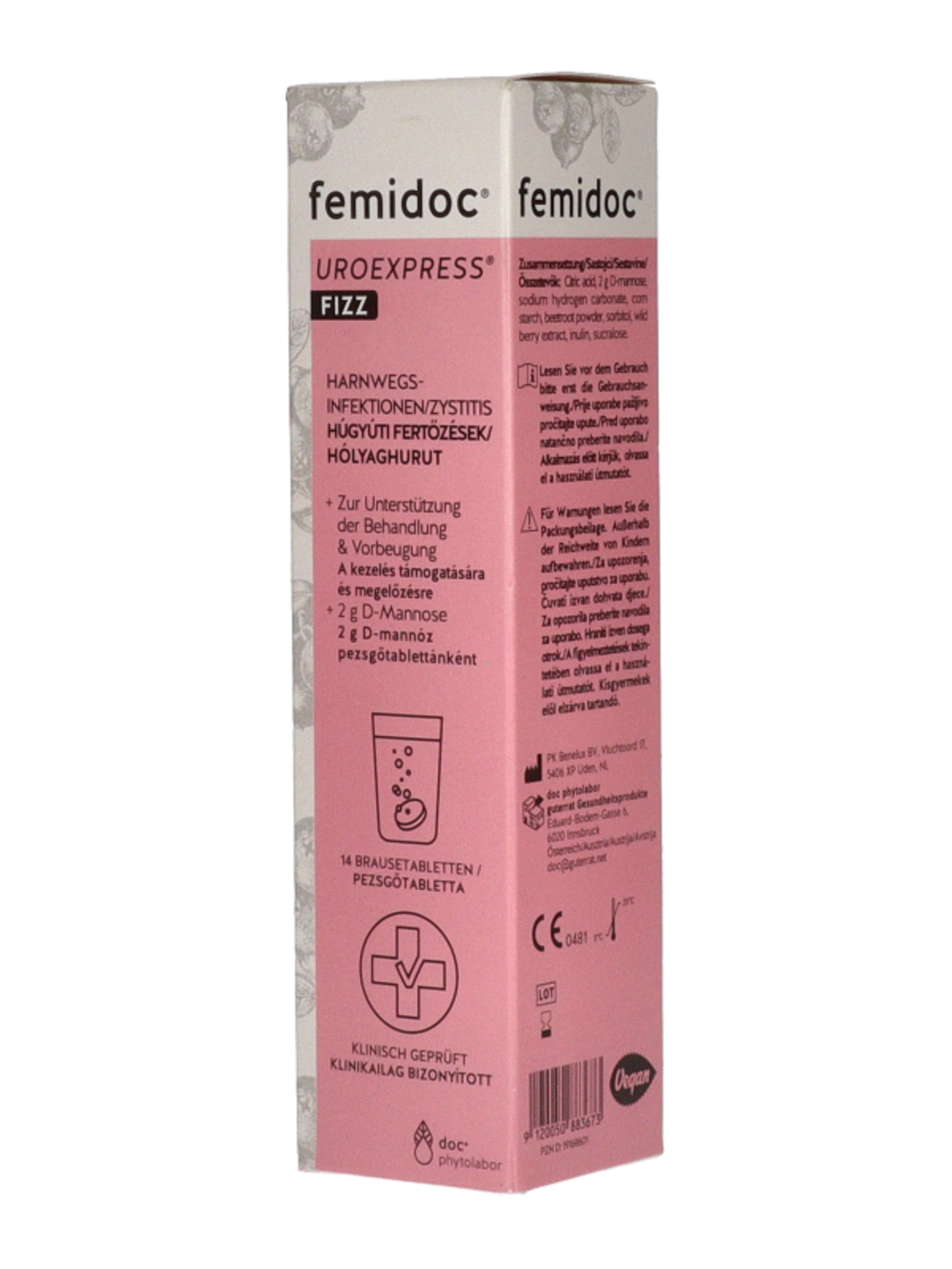 Femidoc Uroexpress Fizz pezsgőtabletta - 14 db-2