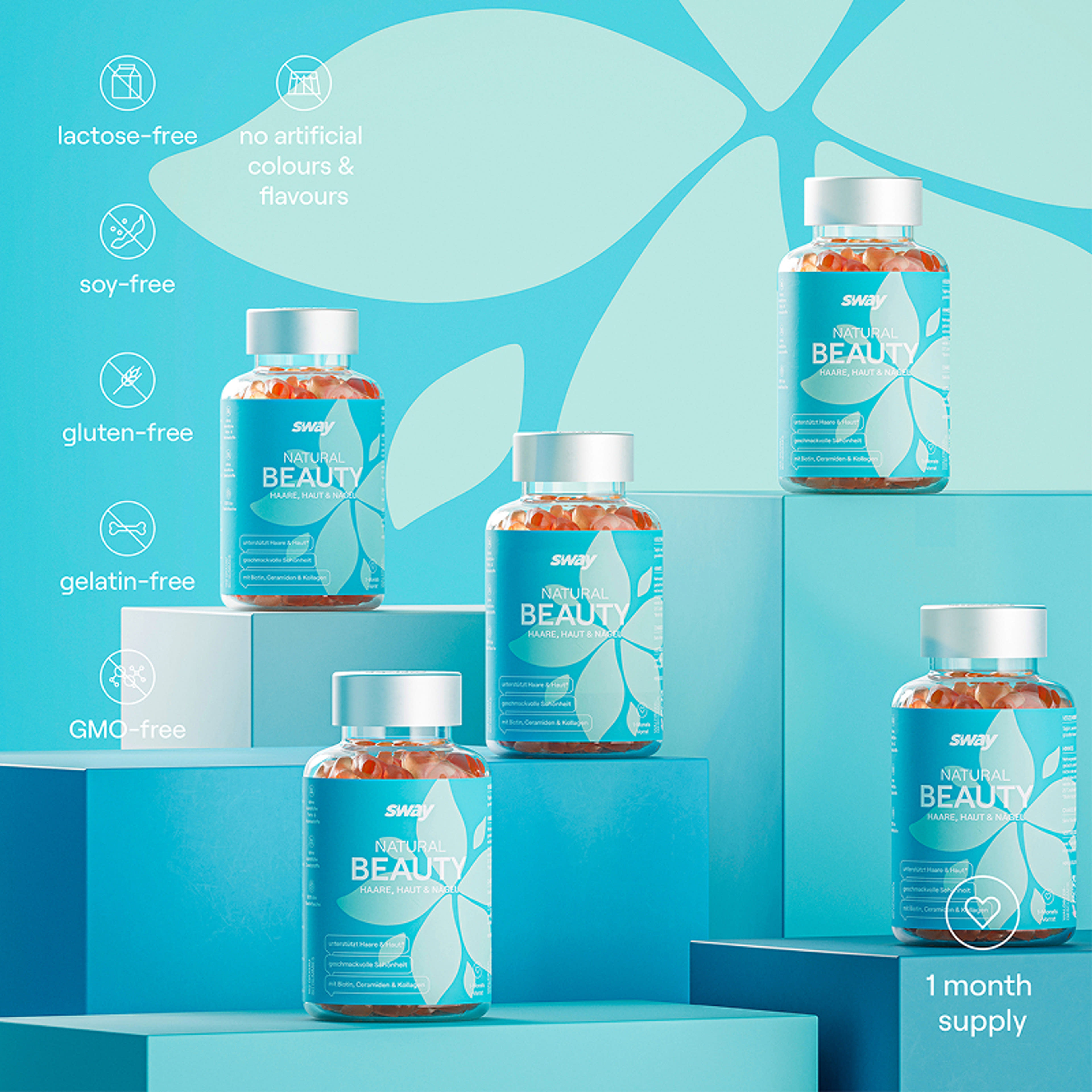 Sway Natural Beauty gumivitamin - 162 g-6