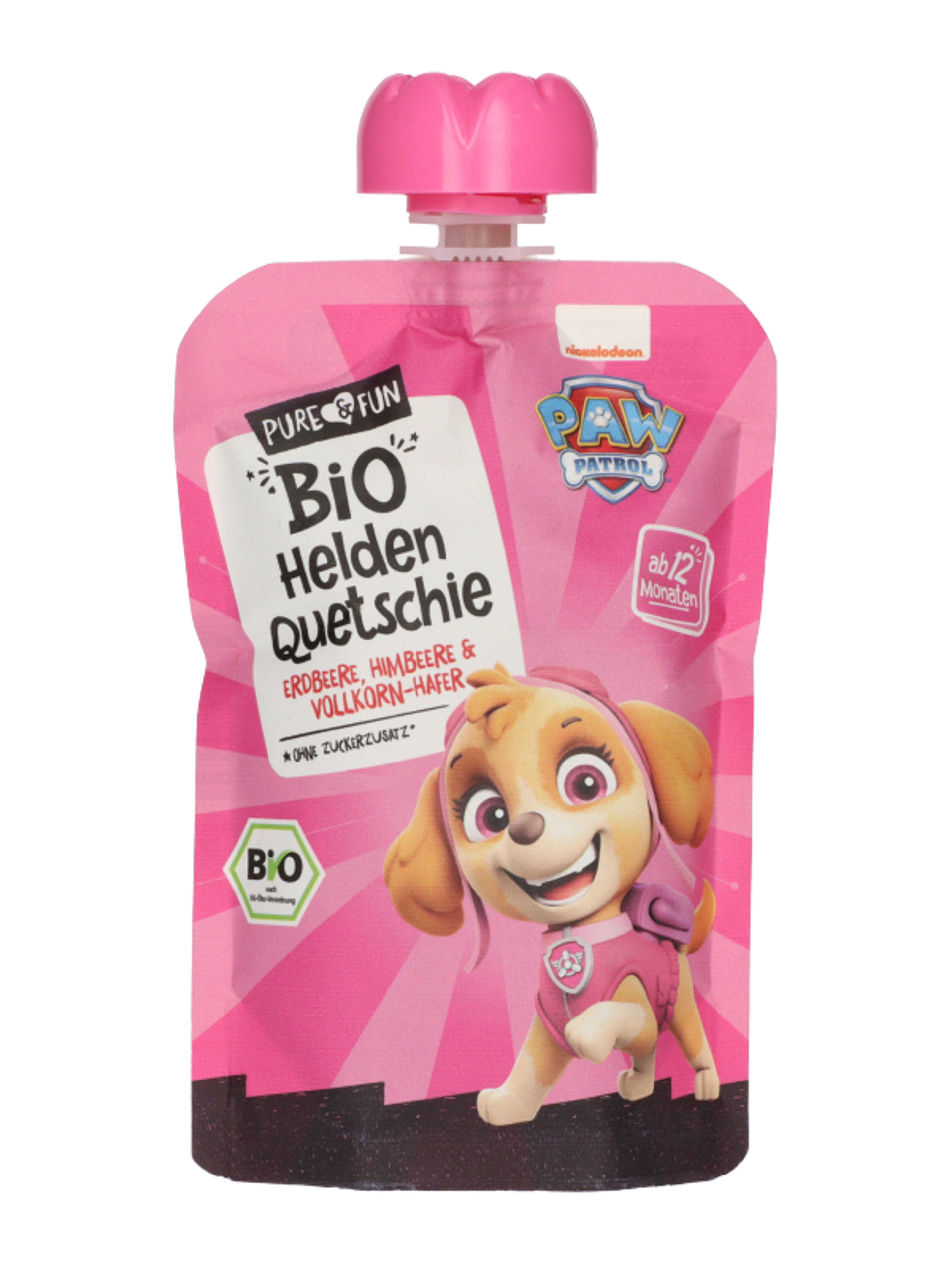 Pure & Fun Mancs Őrjárat bio gyümölcspüré 1 éves kortól /rózsaszín - 100 g-4