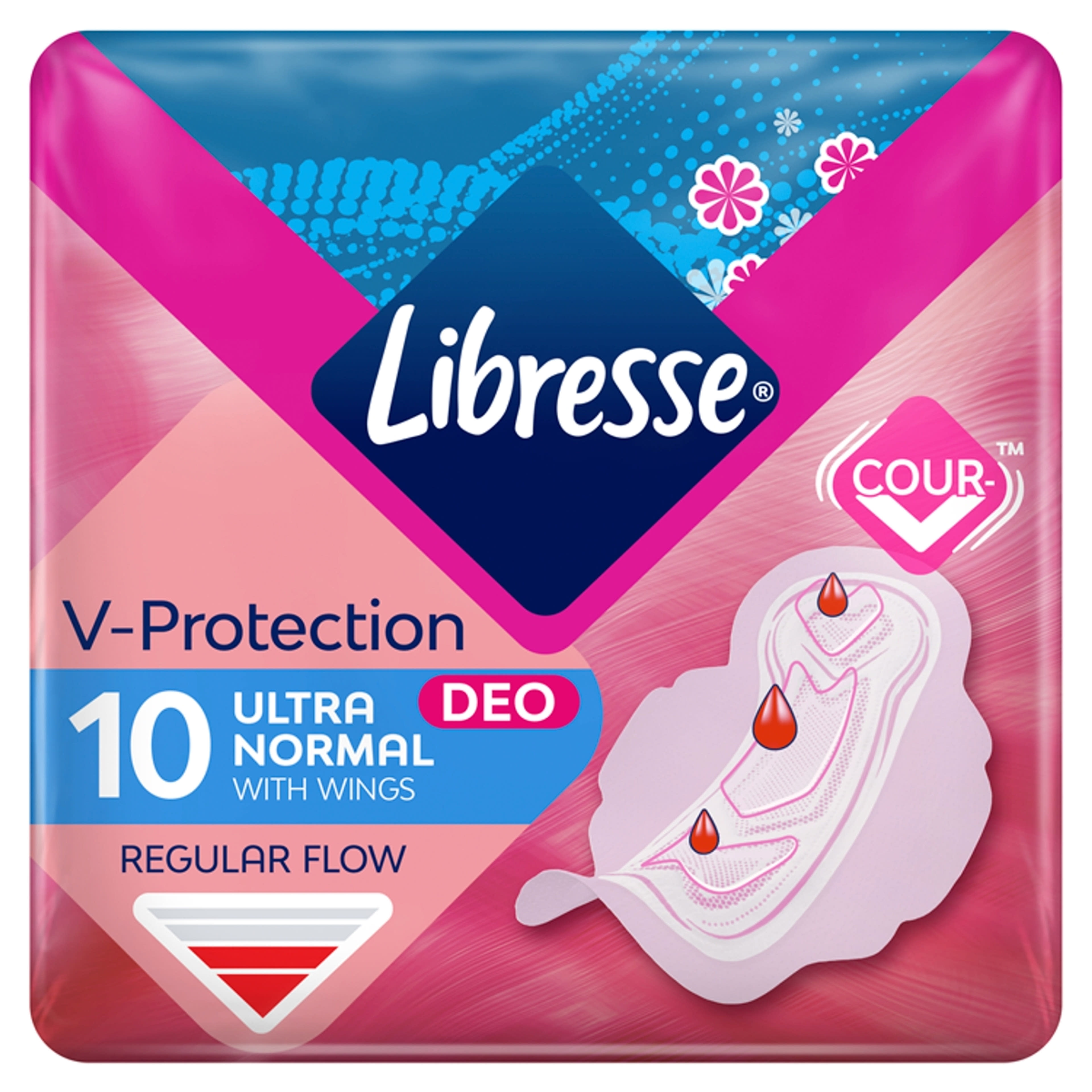 Libresse Ultra Normal Deo Fresh vékony szárnyas illatosított egészségügyi betét - 10 db-4
