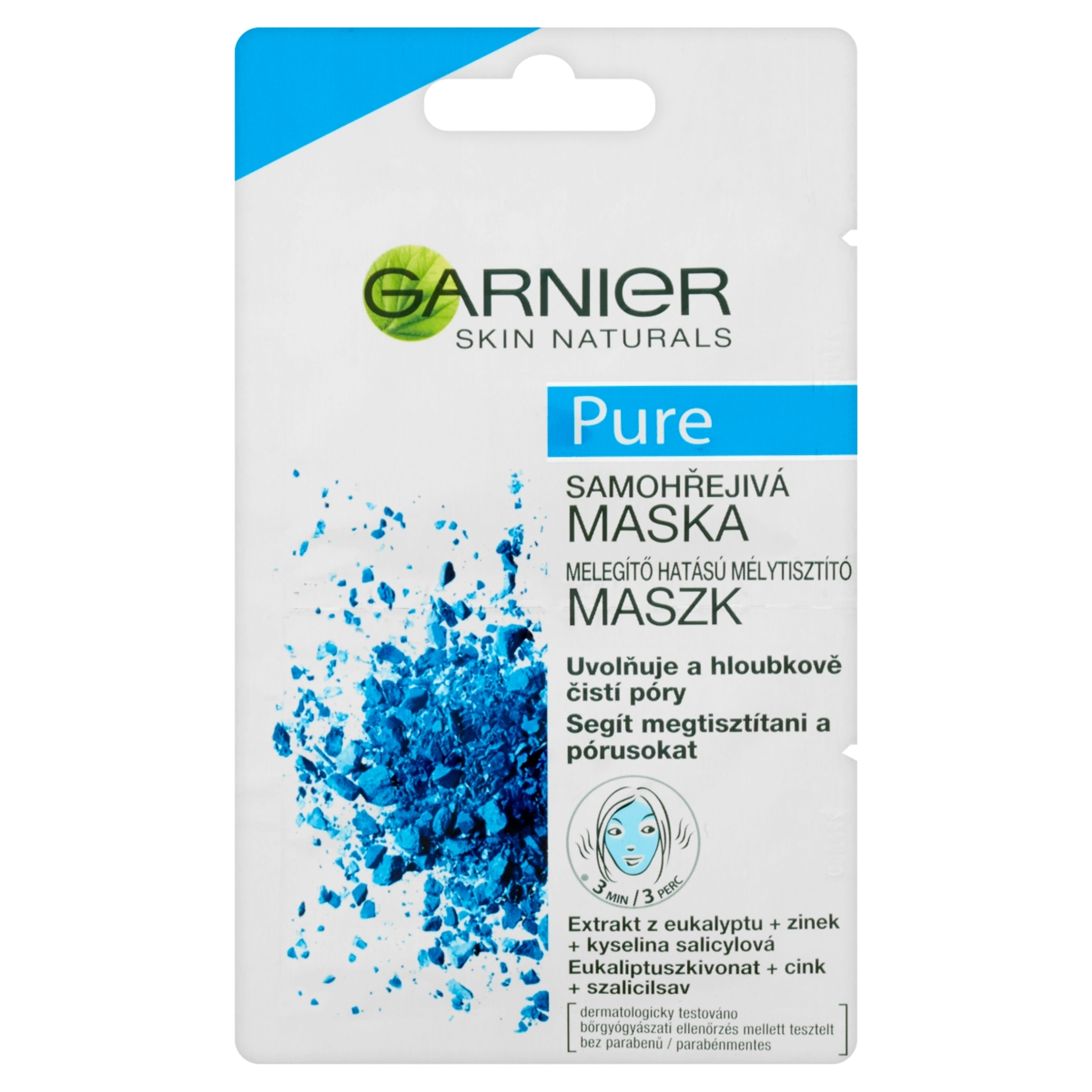 Garnier Skin Naturals Pure Melegítő hatású mélytisztító arcmaszk 2X6 - 12 ml-1