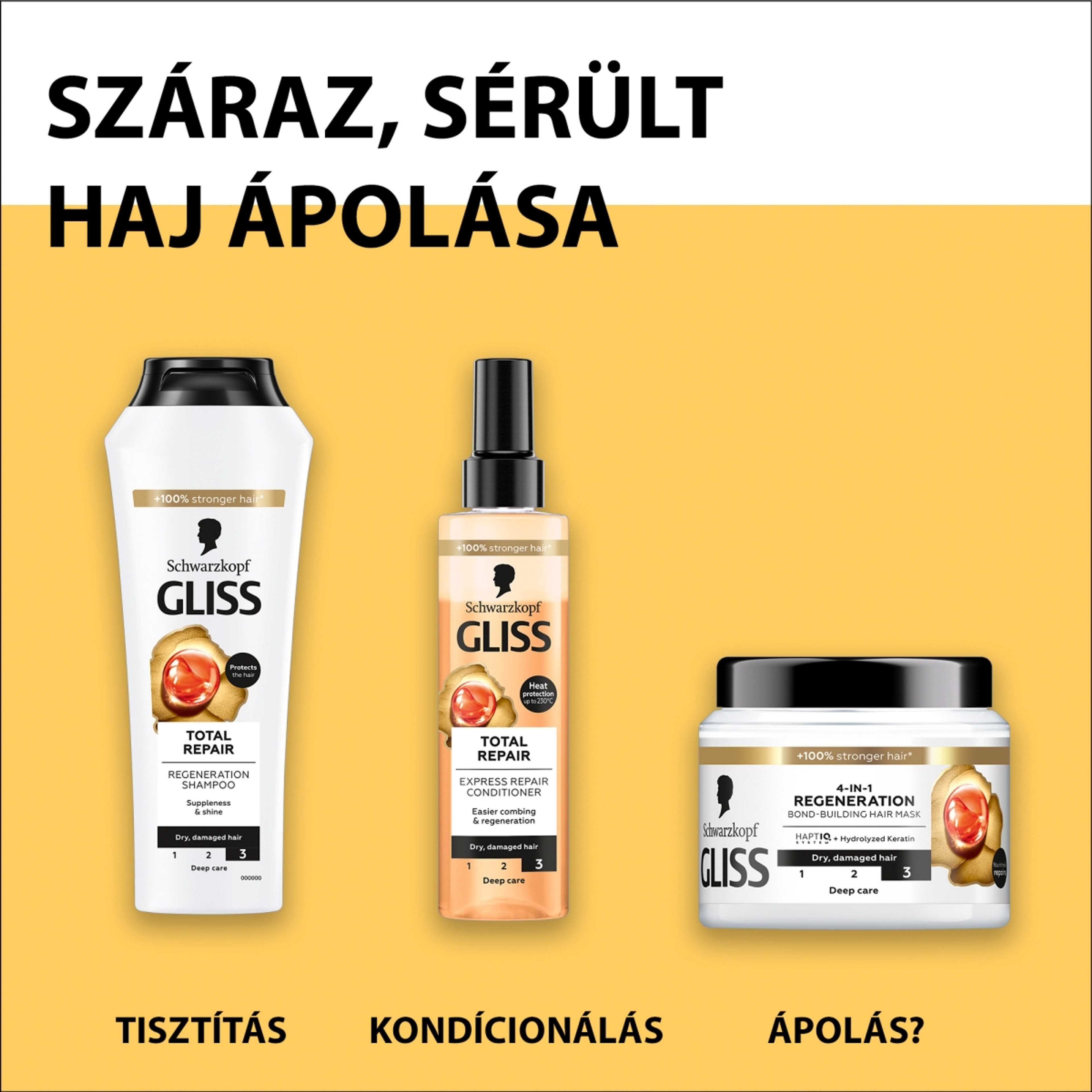 Gliss Teljeskörű regeneráló hajregeneráló sampon - 250 ml-7