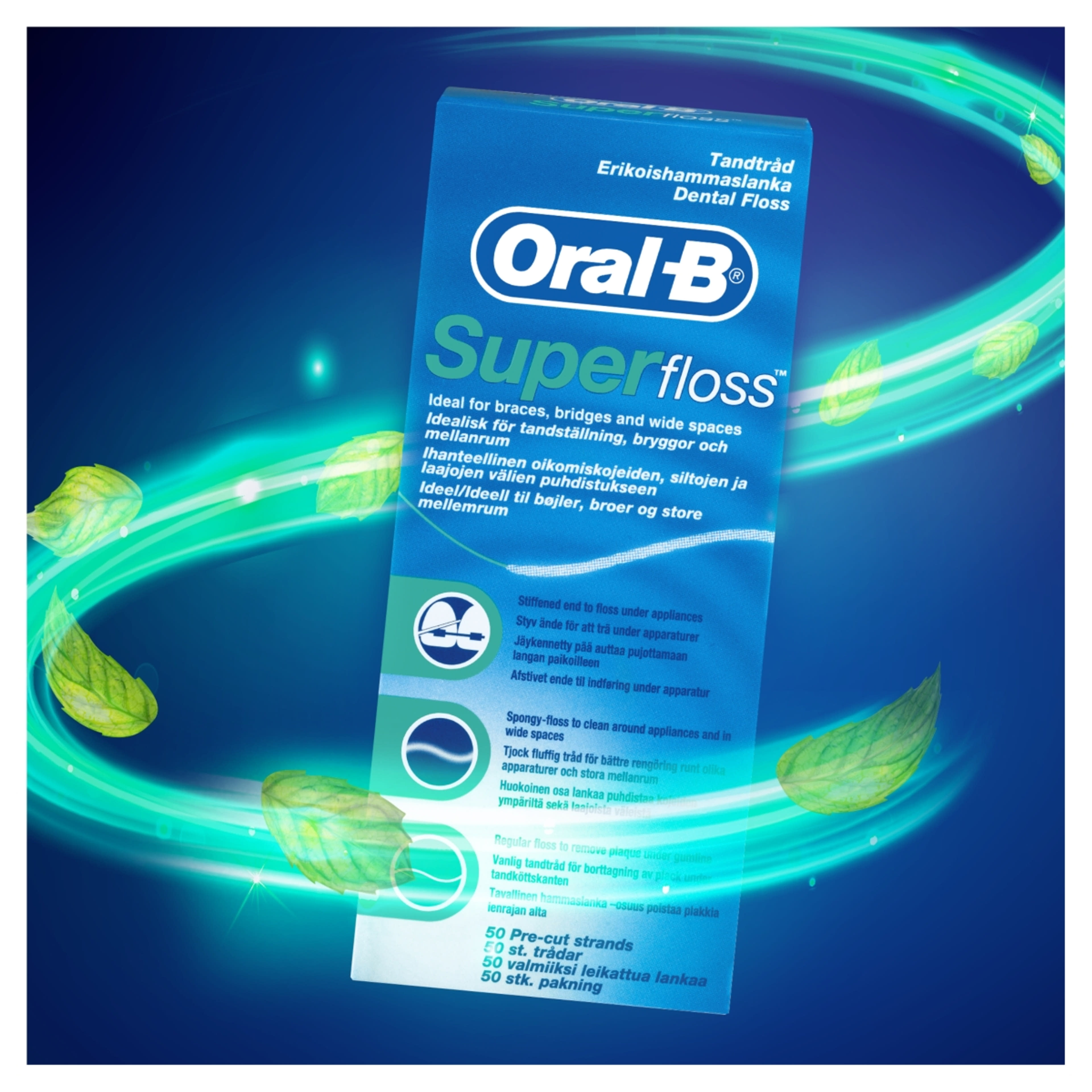 Oral-B fogselyem superfloss - 50 db-6