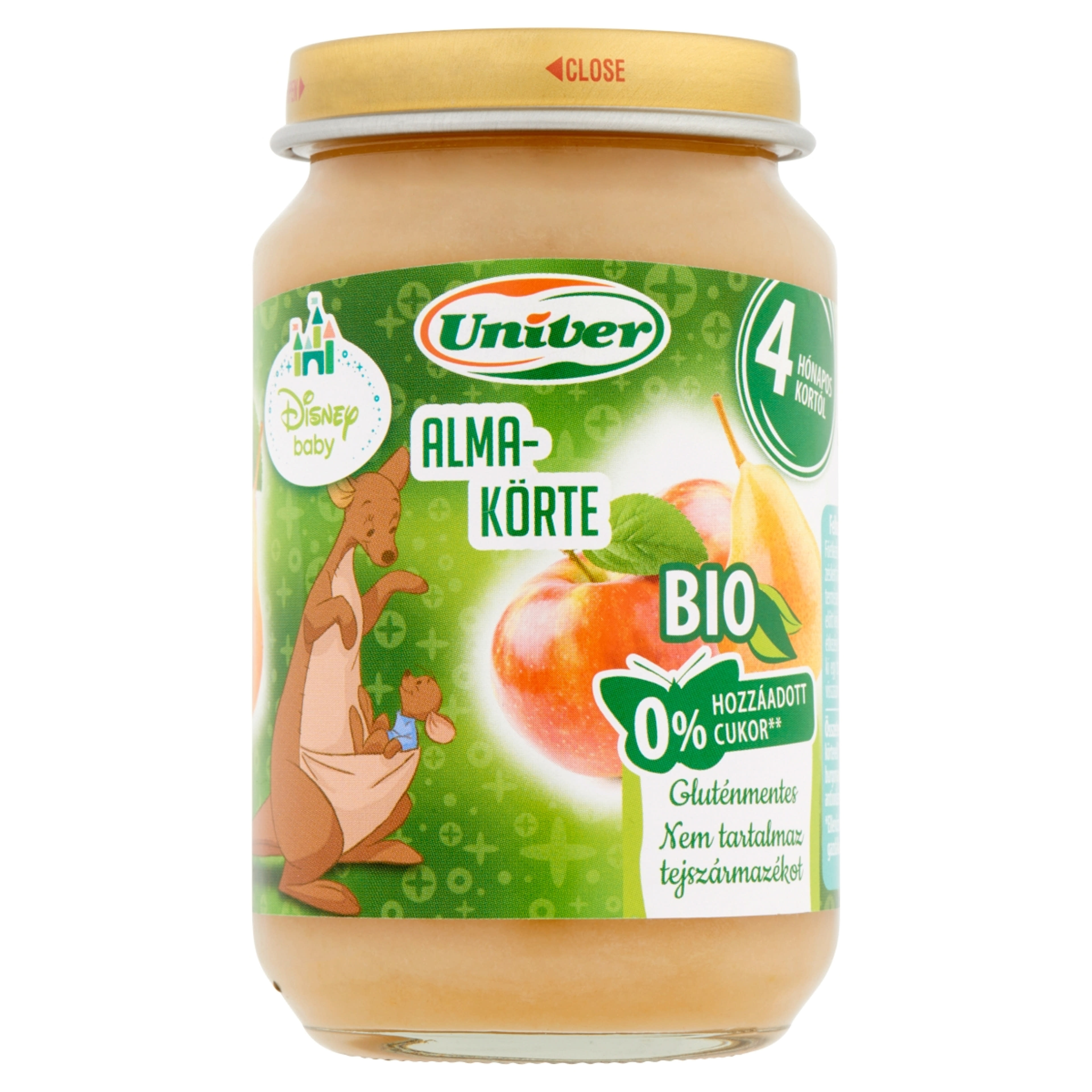 Univer Bio Bébiétel Alma- Körte 4 Hónapos Kortól - 163 g-1