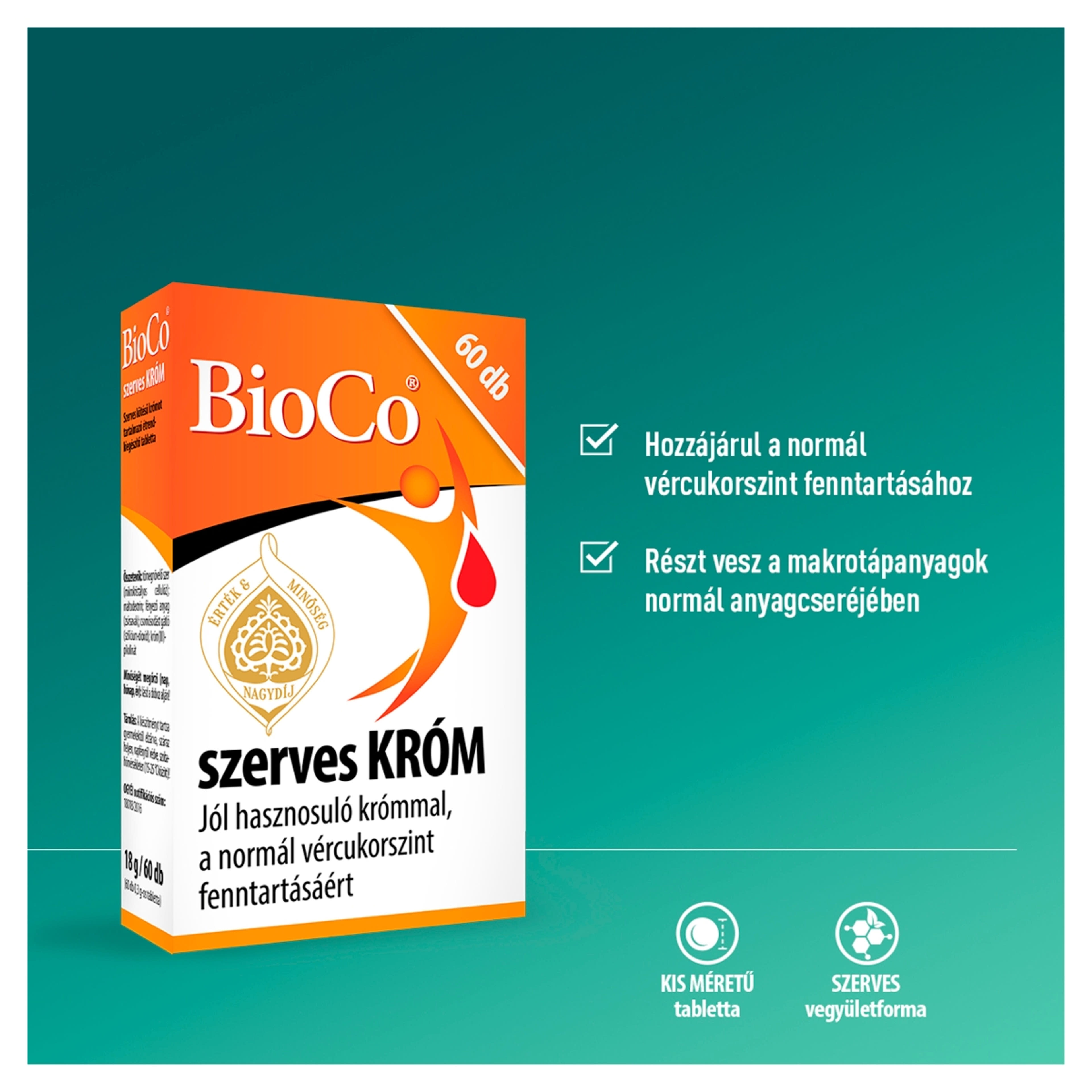 Bioco szerves króm tabletta - 60 db-3