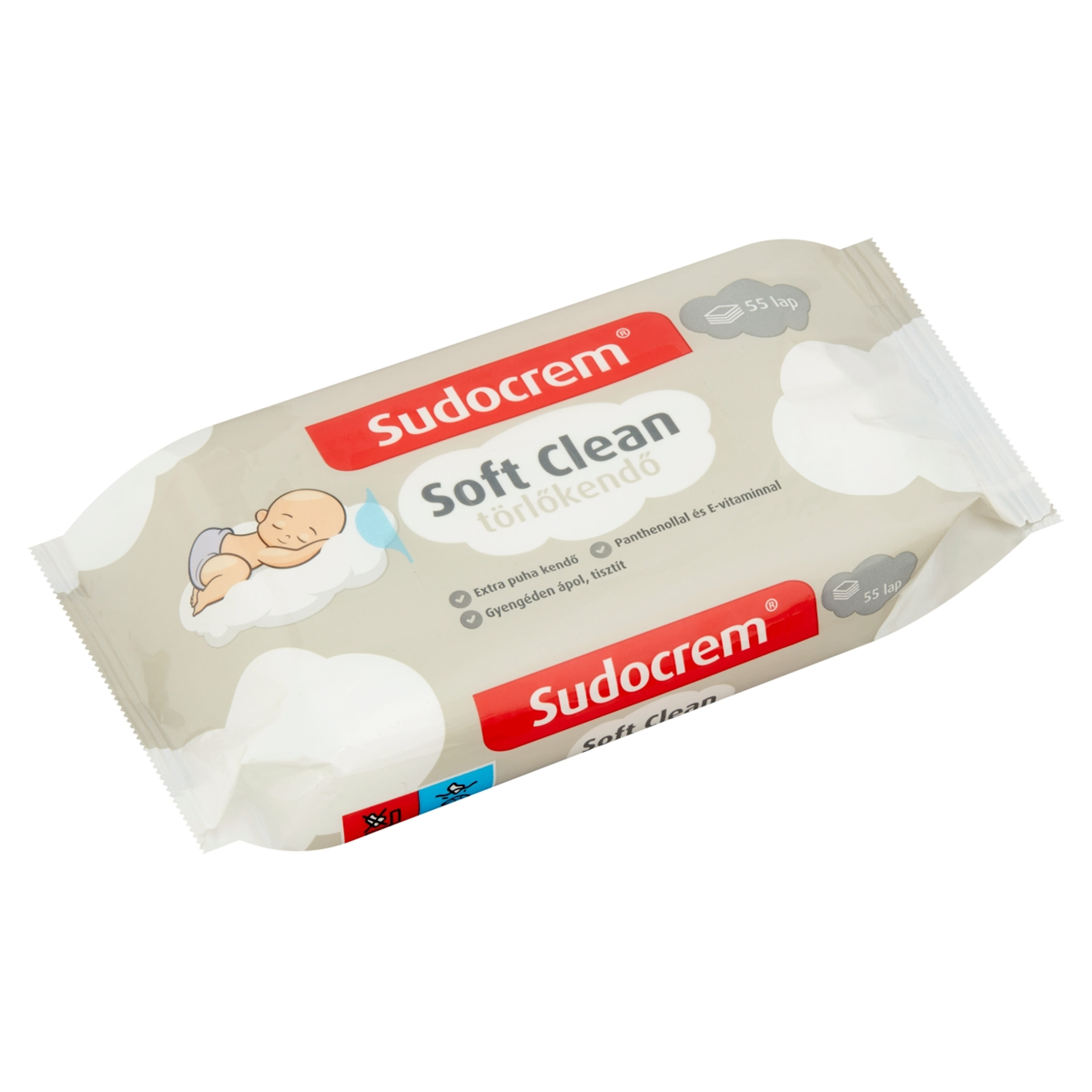 Sudocrem Soft Clean Törlőkendő - 55 db-2