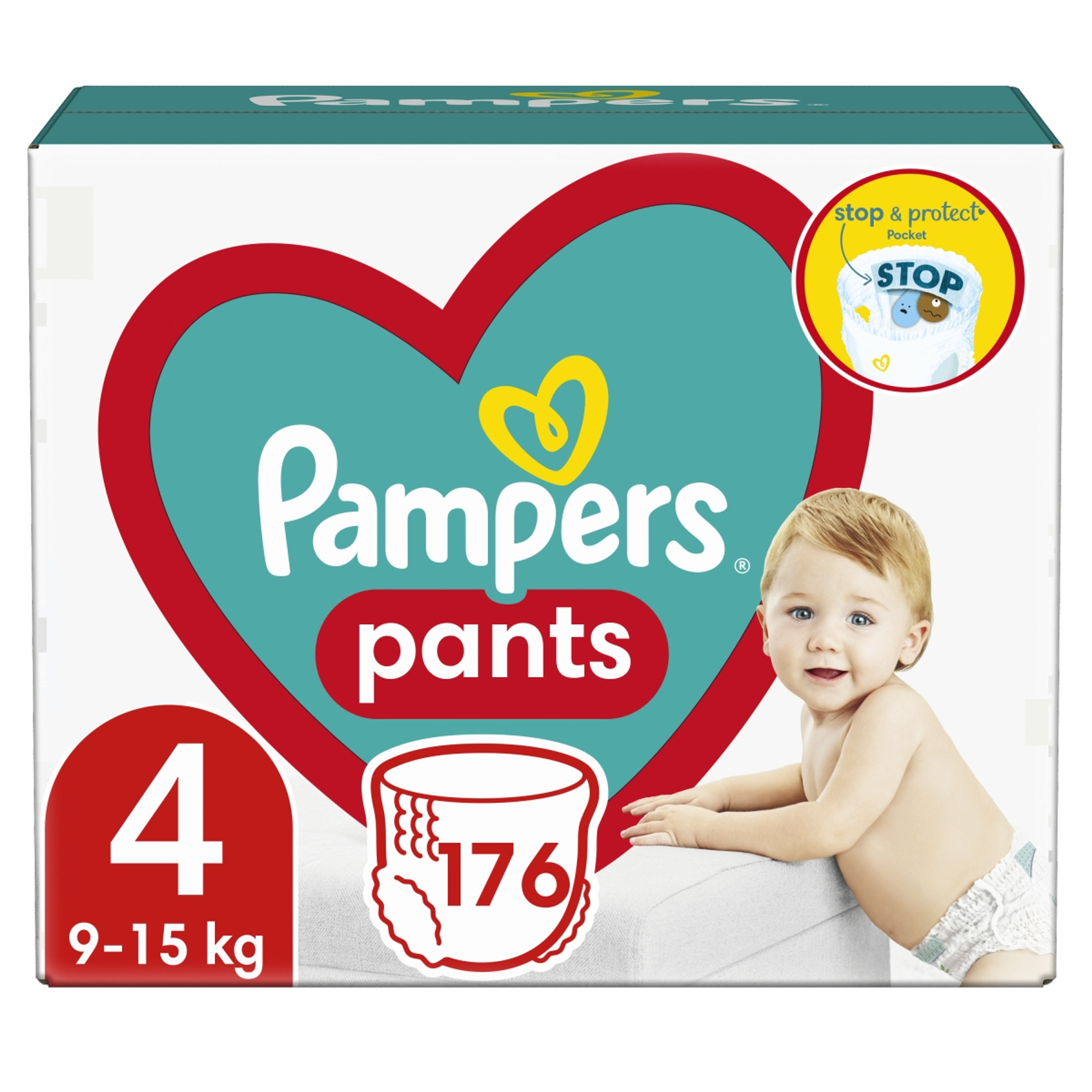Pampers Pants bugyipelenka monthly pack 4-es 9-15 kg - 176 db