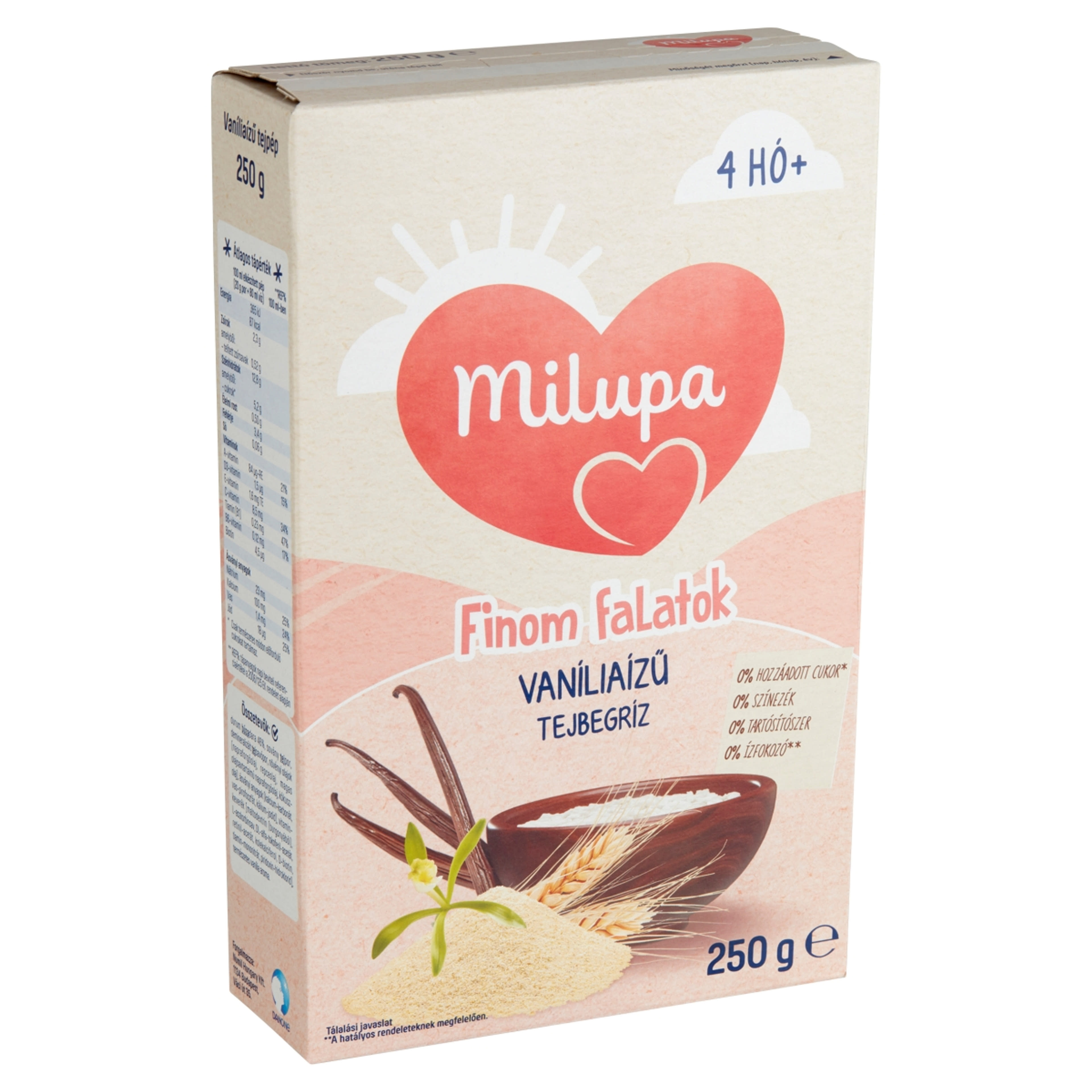 Milupa finom falatok vanilia ízű tejbegríz 4 hónapos kortól - 250 g-2