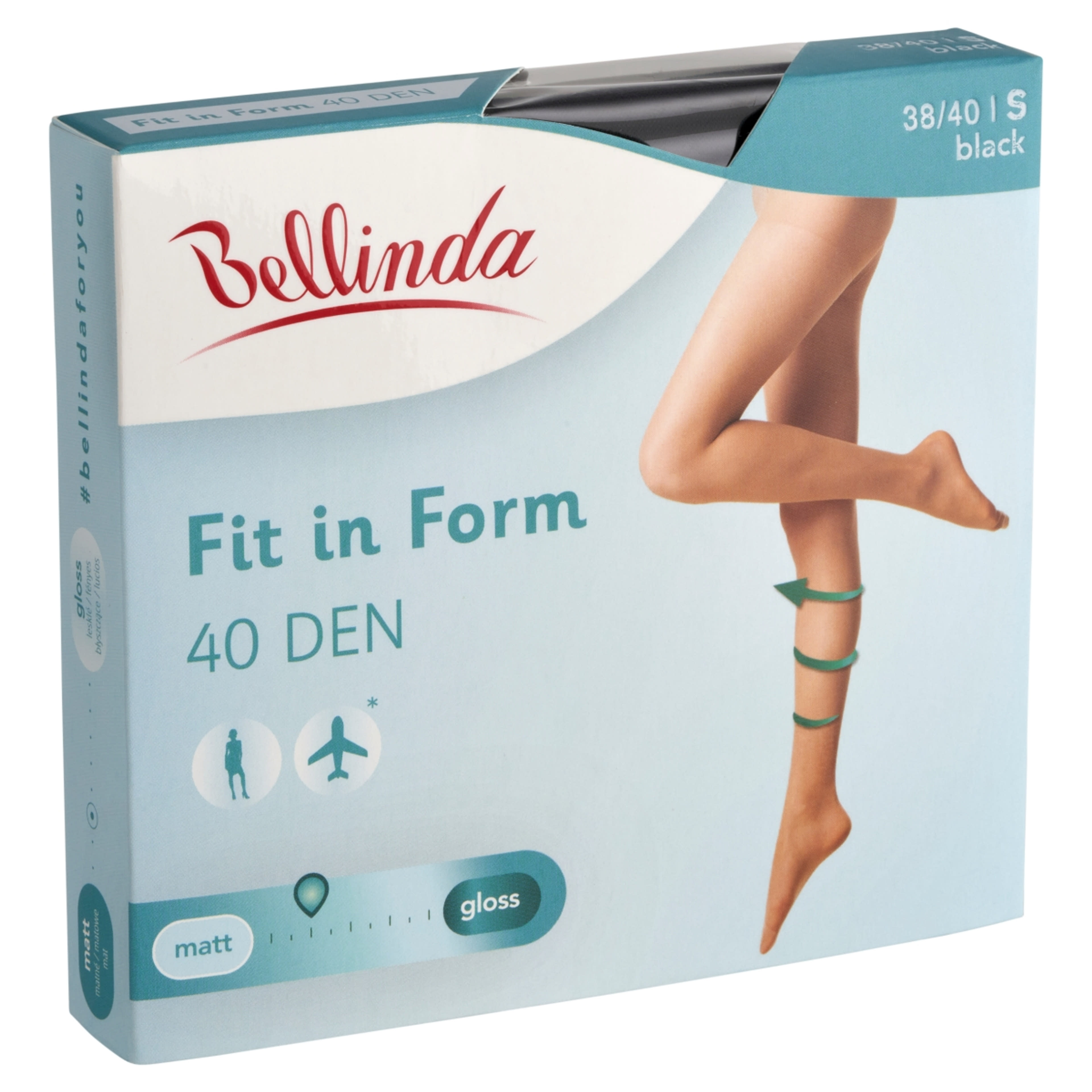 Bellinda Fit In Form Fekete S Harisnya - 1 db-2