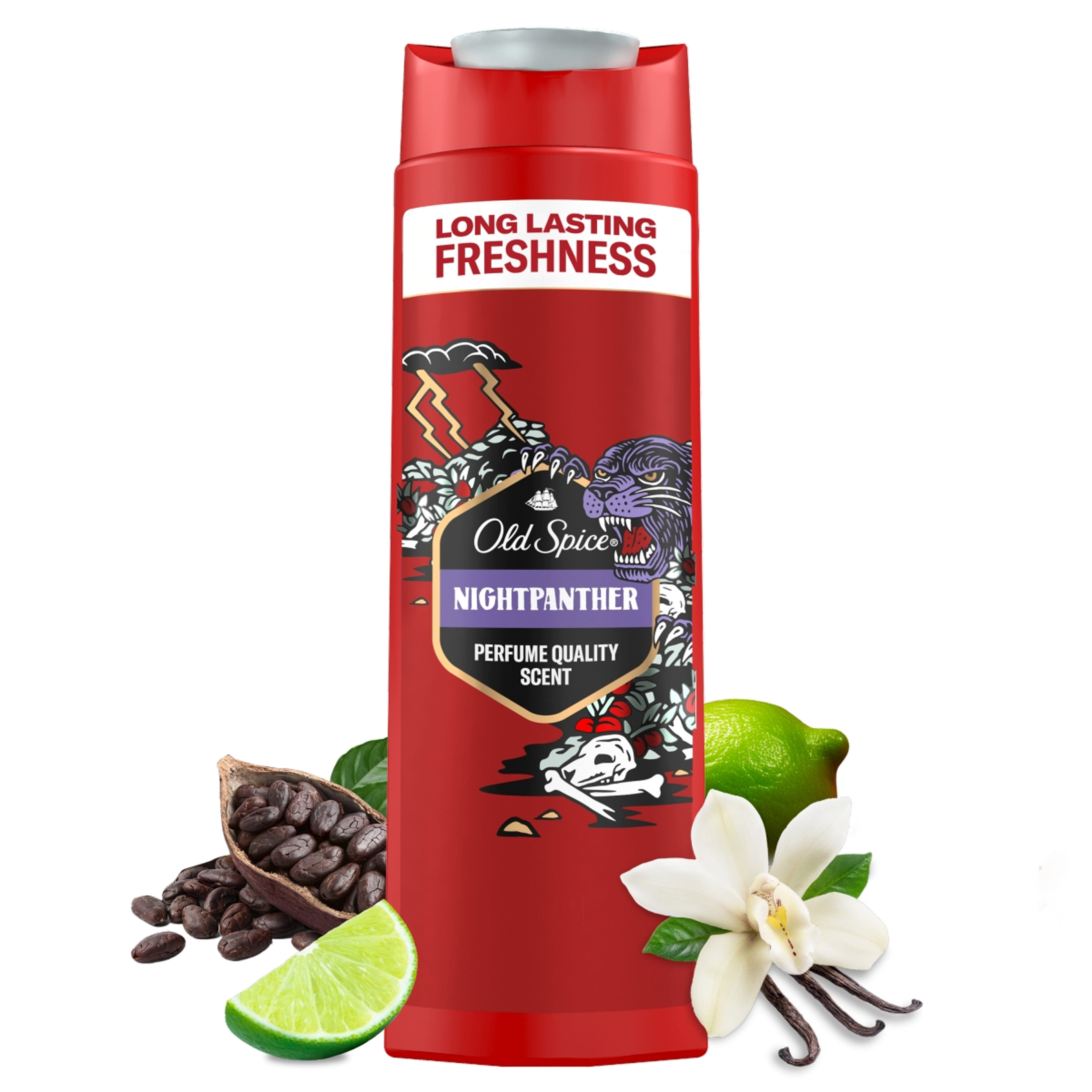Old Spice Nightpanther tusfürdő - 400 ml-10