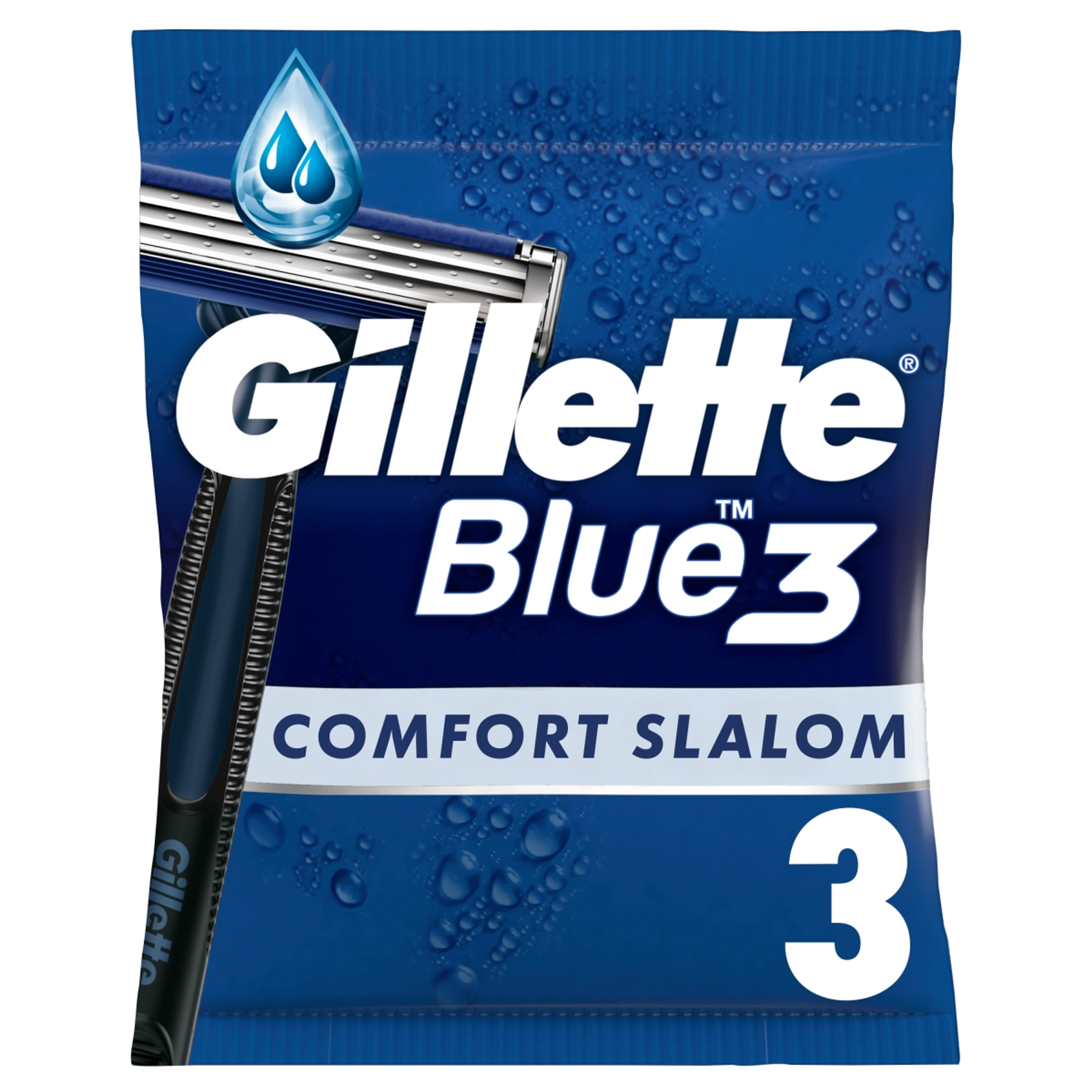 Gillette Blue 3 Comfort Slalom eldobható borotva 3 pengés - 3 db-2